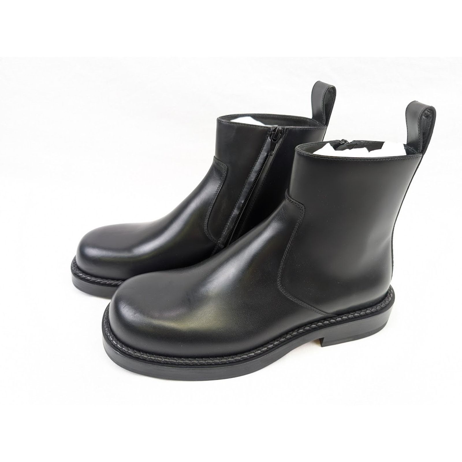 Bottega Veneta o1rshd1 Calf Classic Strut Ankle Boots in Black Size US 8 / EU 41 - 17 Thumbnail