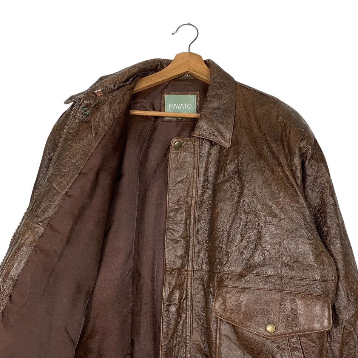 Japanese Brand Japanese Brand Hayato Flight Leather Jacket Size US M / EU 48-50 / 2 - 10 Thumbnail