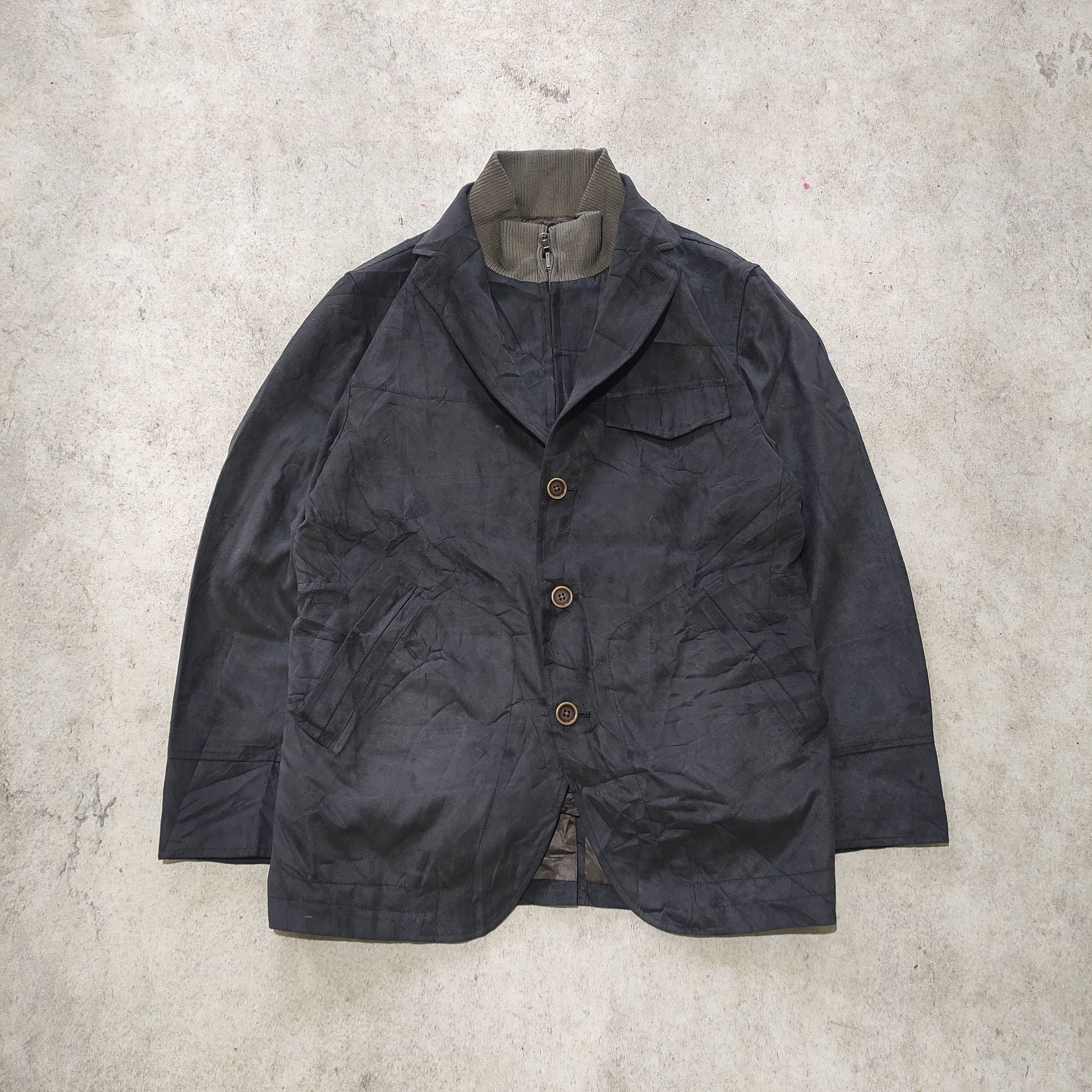 Yohji Yamamoto Vintage D'URBAN layered blazer — archive Yohji mood. Size US S / EU 44-46 / 1 - 1 Thumbnail