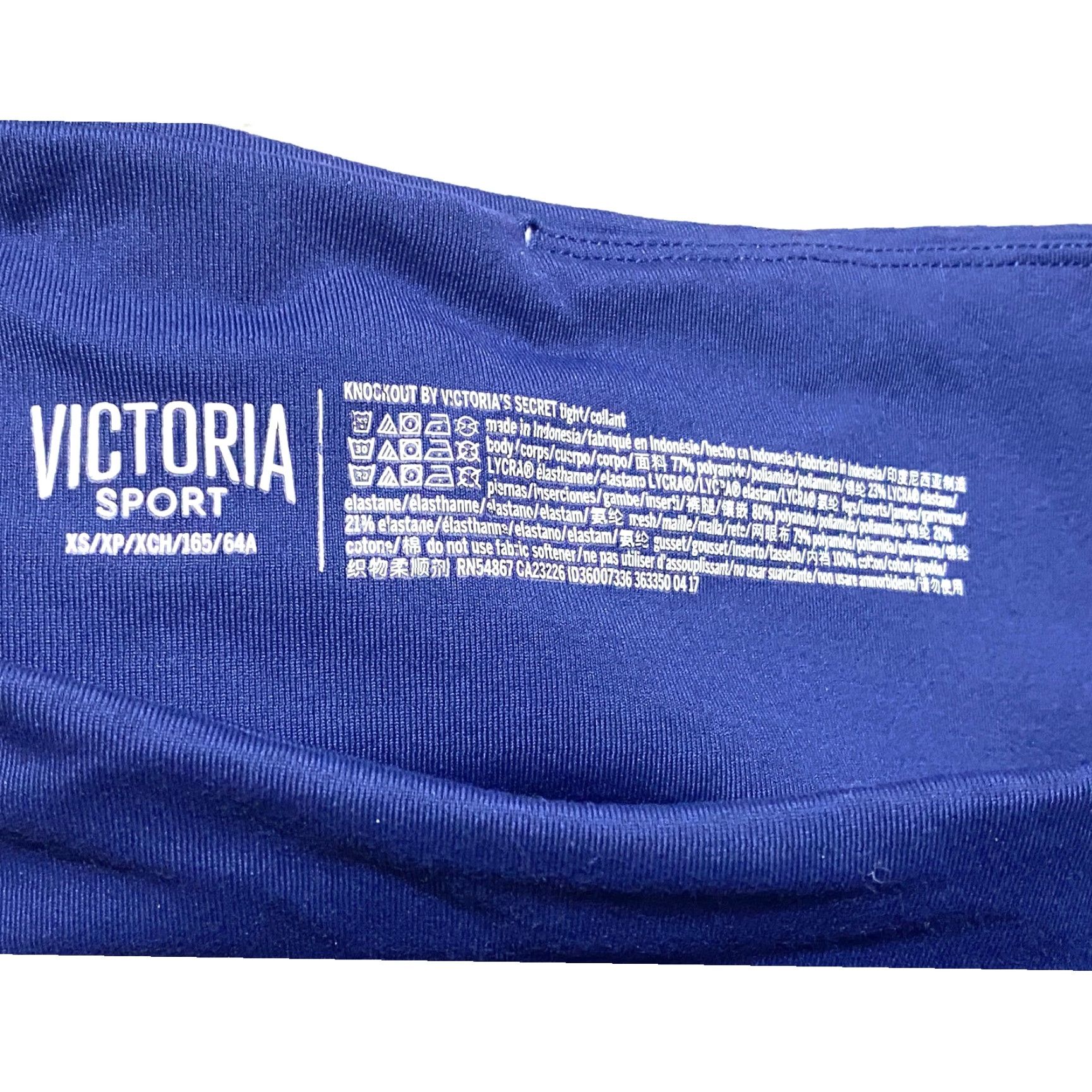 Victoria's Secret Vibrant Victoria's Secret Sport Knockout Leggings Moto Blue Semi Sheer Cut Out Womens XS Leggings Mens? Size 26" / US 2 / IT 38 - 7 Thumbnail