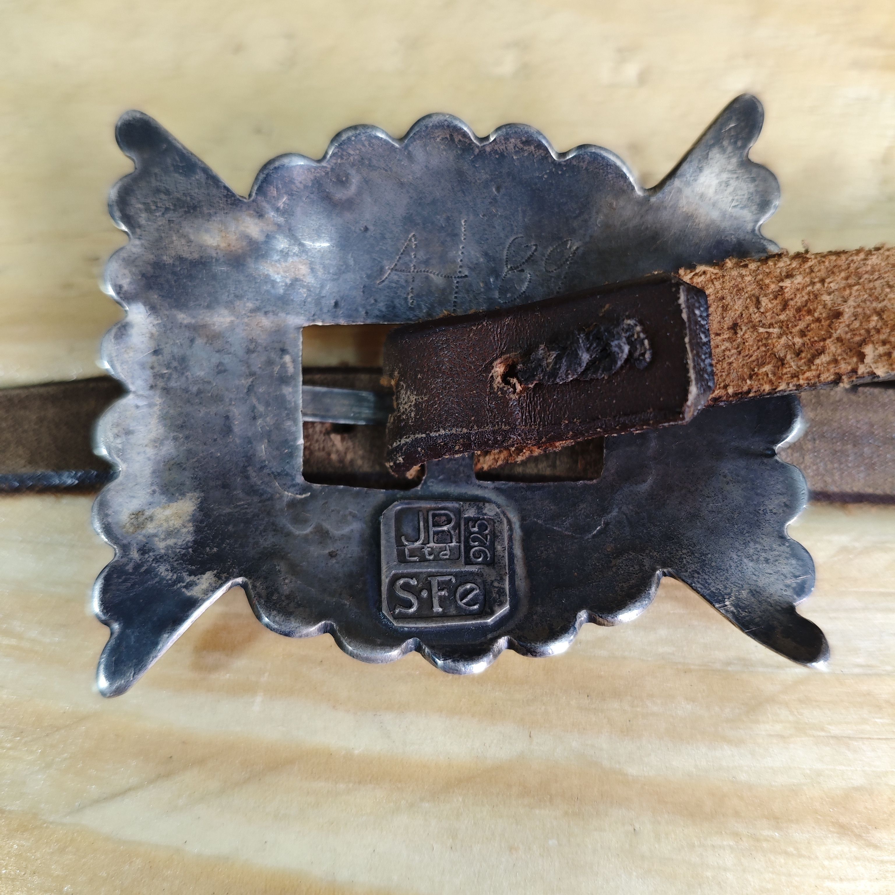 James Reid Sterling silver concho belt by James Reid Size 36 - 6 Thumbnail