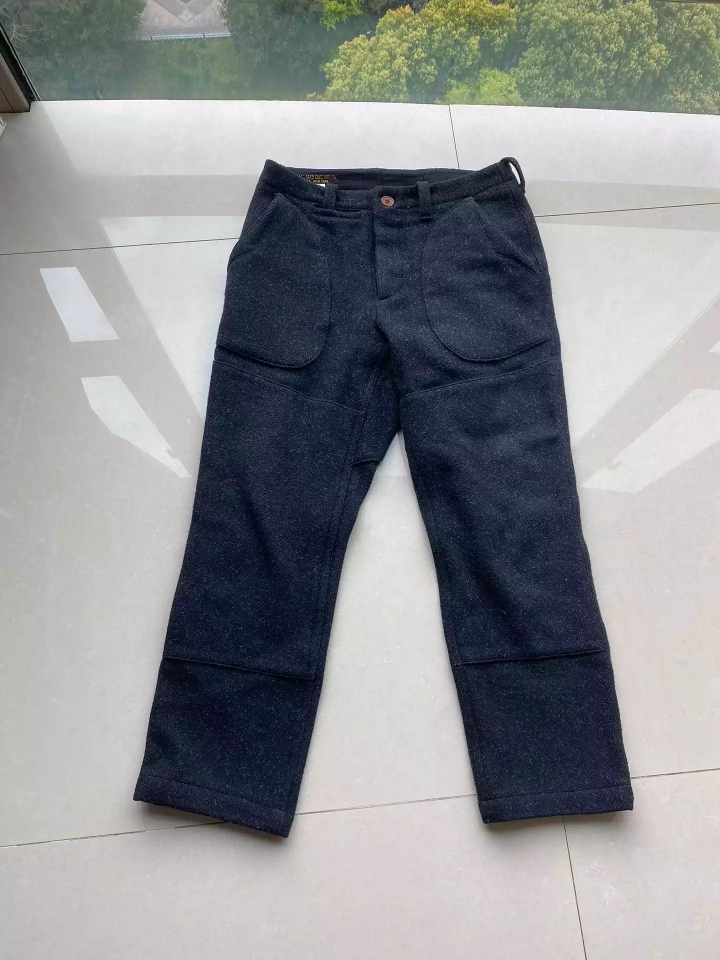 image of Freewheelers Woolen Trousers in Black, Men's (Size 30)