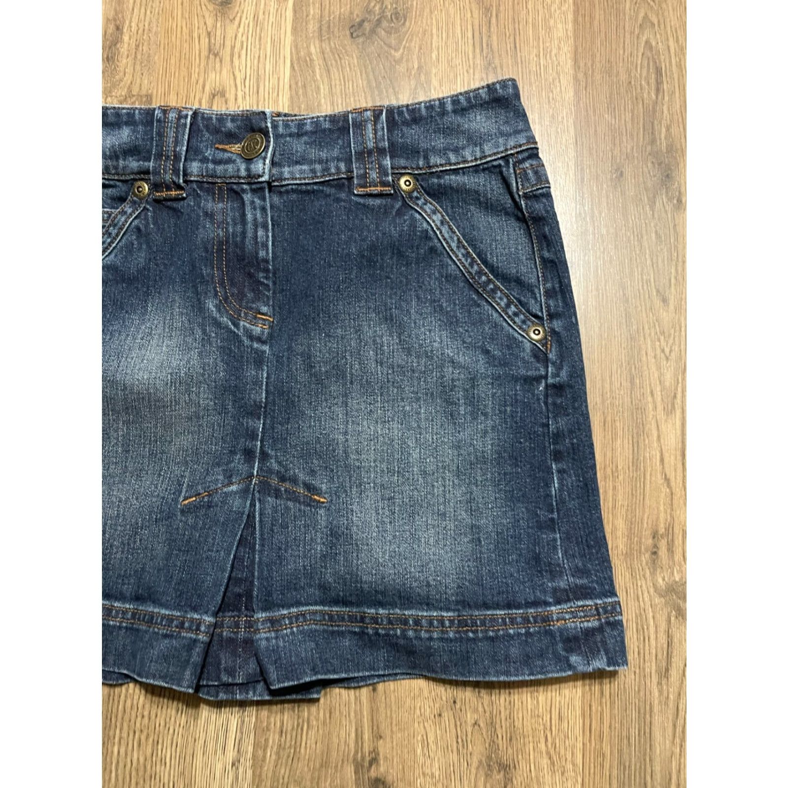 Vintage INC International Concepts Skirt Women 2 Denim Blue Mini Casual Short Regular Size 26" / US 2 / IT 38 - 4 Thumbnail