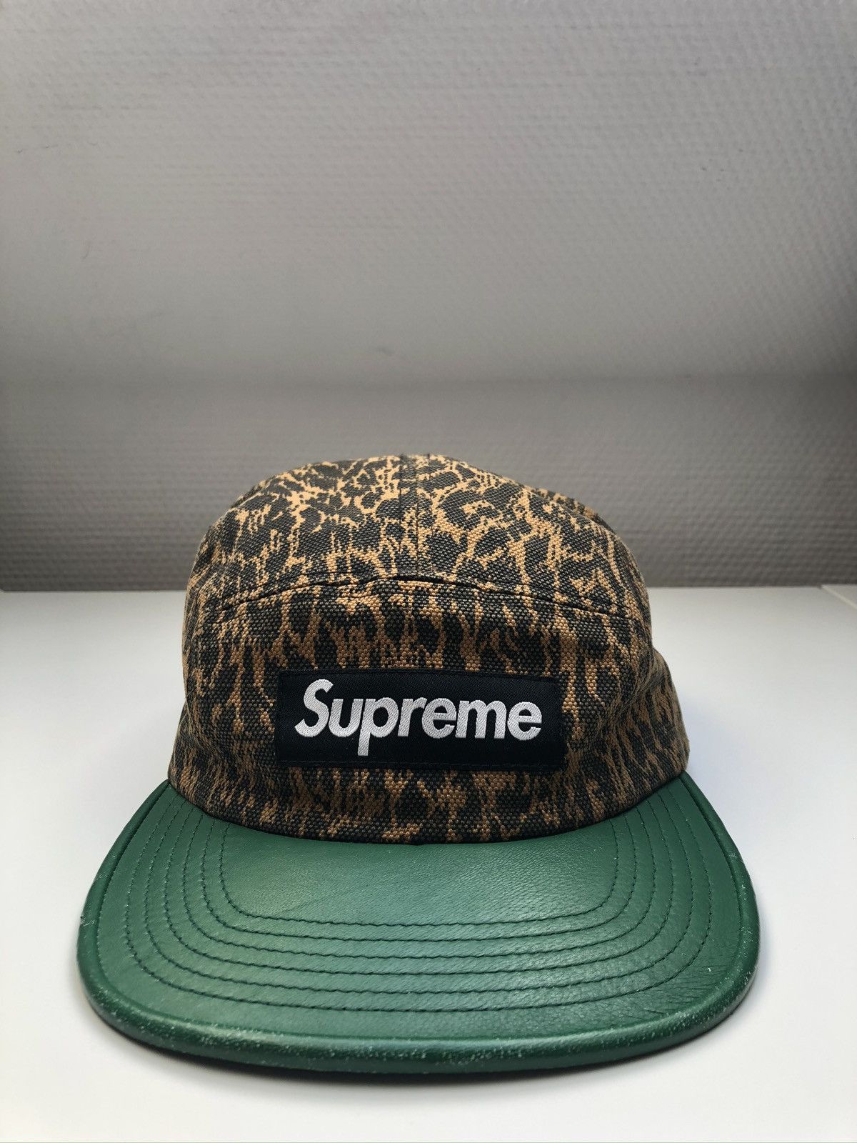 Supreme 2010 Supreme Leopard Camp Hat | Grailed