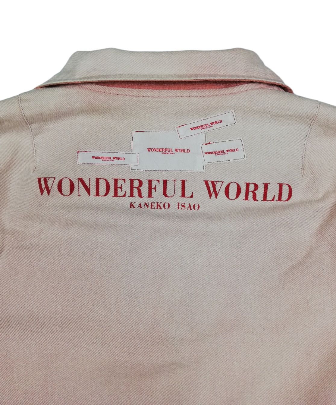 Japanese Brand × Kaneko Isao 🔥Wonderful World Kaneko Isao Denim Bomber Letterman Jacket Size US M / EU 48-50 / 2 - 23 Thumbnail