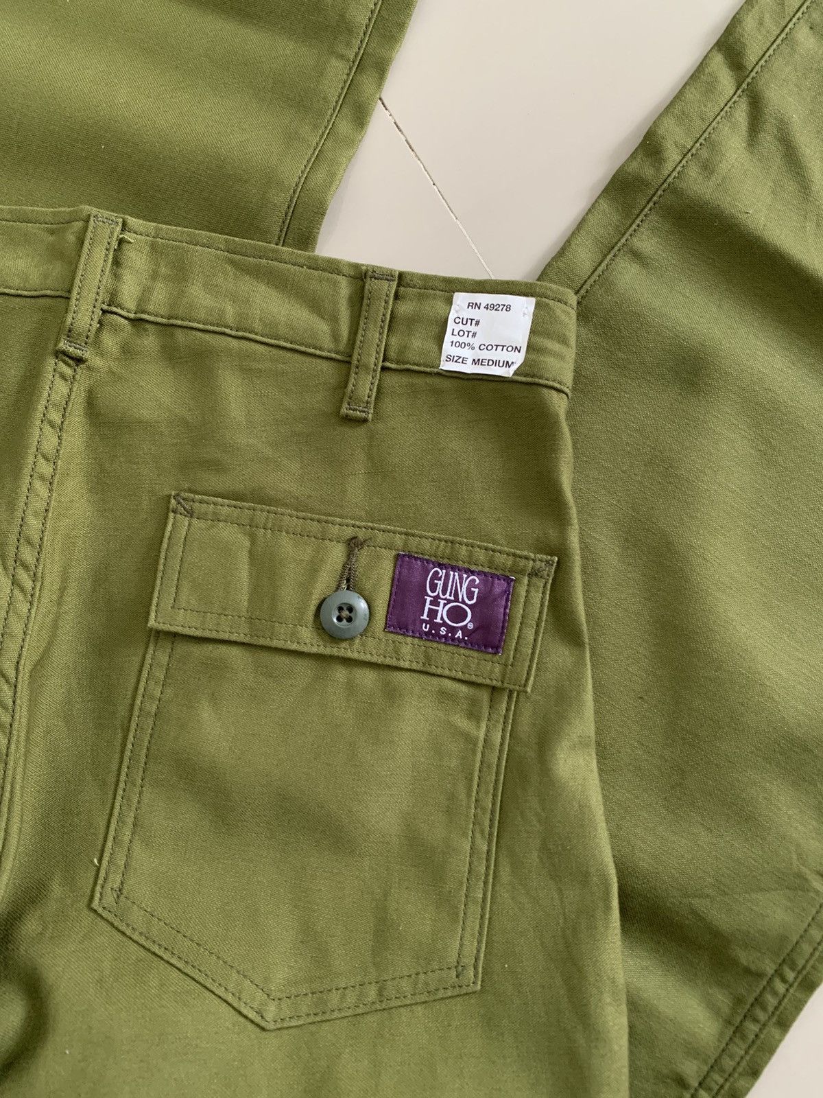 Japanese Brand GungHo USA Military Sateen 107-OG Trousers Size US 30 / EU 46 - 5 Thumbnail