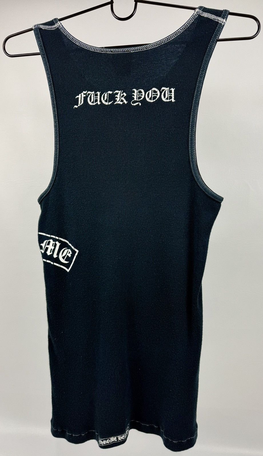 Chrome Hearts × Vintage Vintage - Chrome Hearts - T Bar F*** You- Navy Tank Top Size US L / EU 52-54 / 3 - 11 Thumbnail