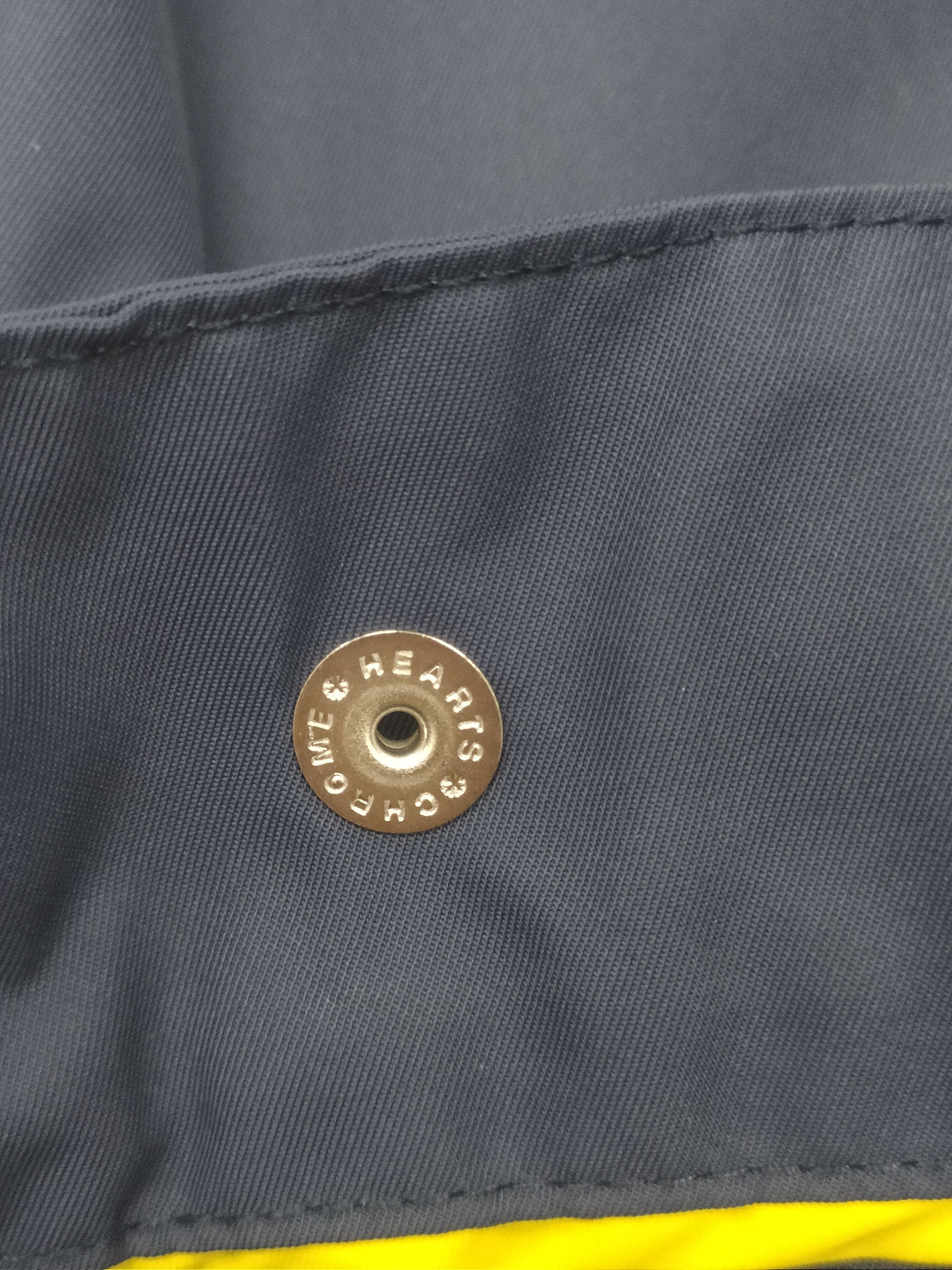 Chrome Hearts Chrome Hearts Yellow Cross Nylon Navy Utility Zip Shirt Size S / US 4 / IT 40 - 9 Thumbnail