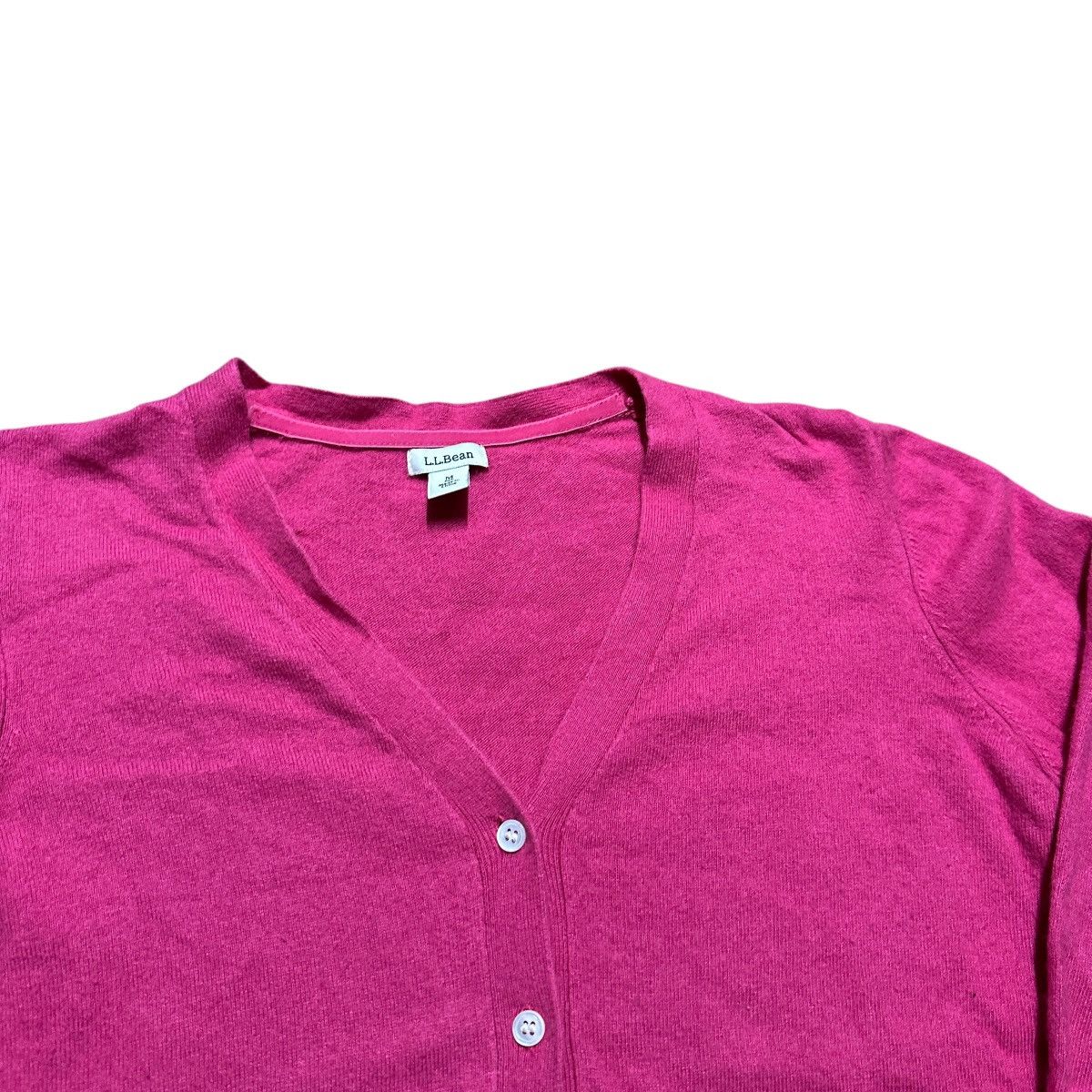 L.L. Bean Women’s Y2K L.L. Bean Pink Women’s Cardigan Sweater Size M / US 6-8 / IT 42-44 - 3 Thumbnail