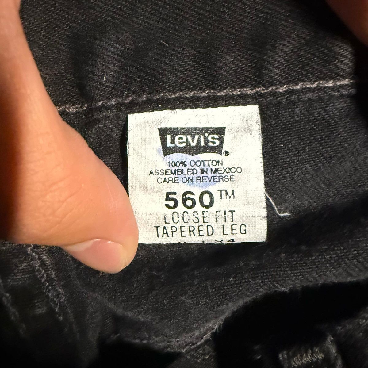 Levi's × Levi's Vintage Clothing × Vintage Y2K Vintage Levi’s 560s Denim Jeans - Loose Fit Tapered Leg Size US 33 - 7 Thumbnail