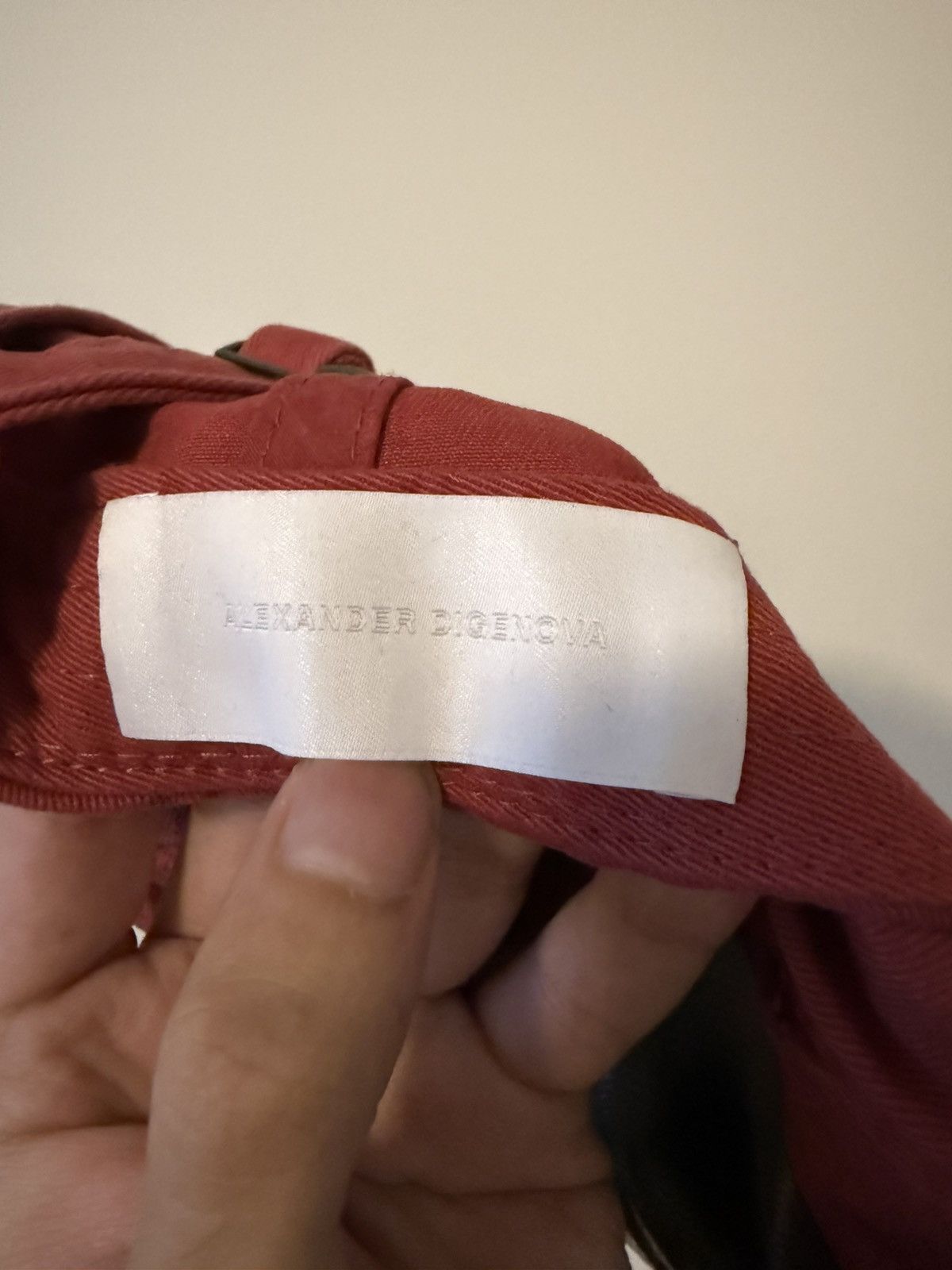 ALEXANDER DIGENOVA Red duct tape cap Size ONE SIZE - 4 Thumbnail