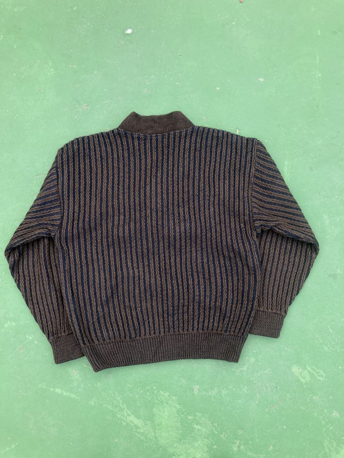 Torras Vintage Torras Spain V-Neck Knitwear Patchwork Leather Size US L / EU 52-54 / 3 - 2 Thumbnail