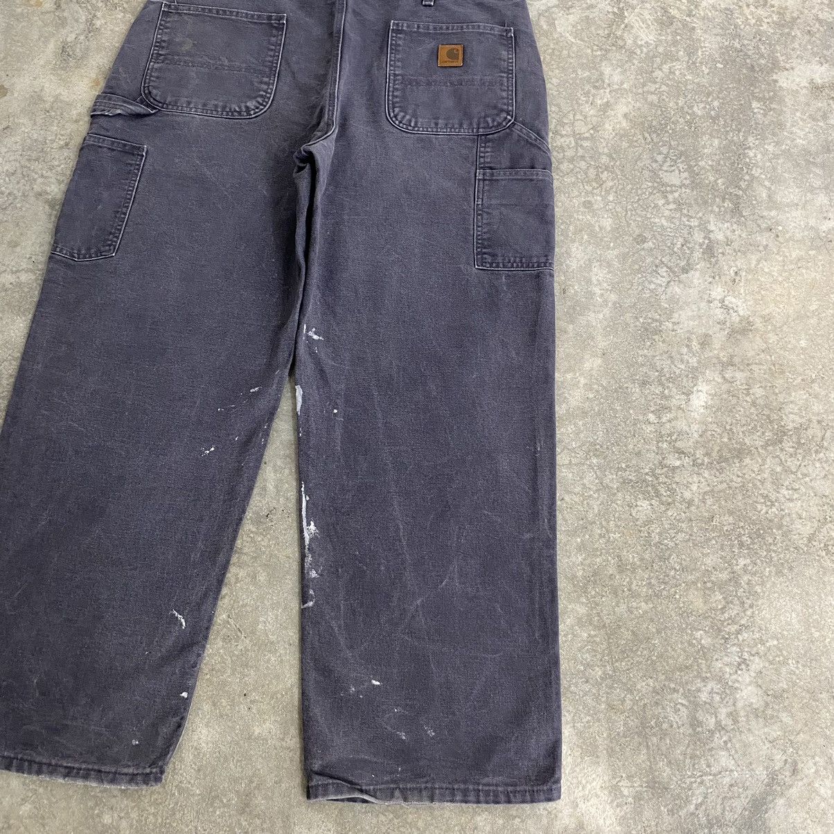 Carhartt VTG Carhartt Faded Petrol Blue Spaltter Carpenter Work Pants Size US 38 / EU 54 - 16 Thumbnail