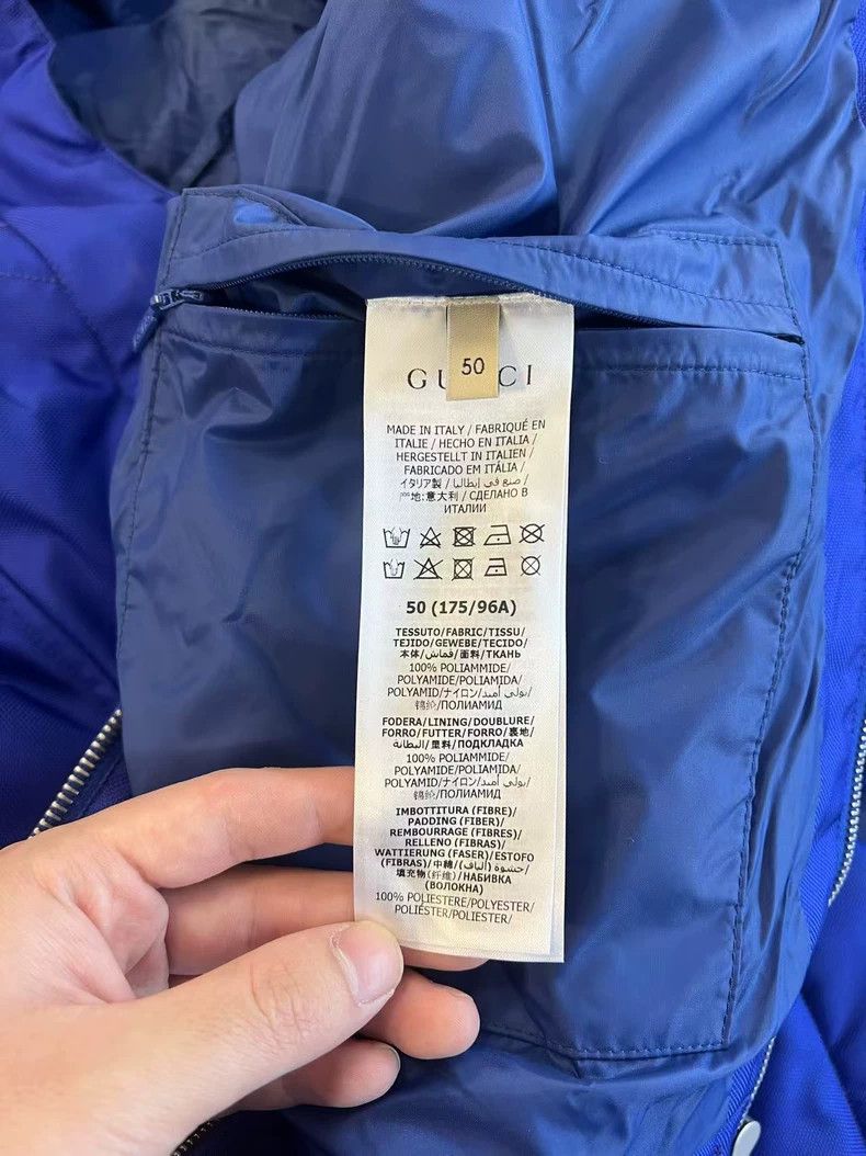 Gucci Gucci 100 Series Blue Hooded Nylon Jacket 2502-Nextarrow Size US M / EU 48-50 / 2 - 6 Thumbnail