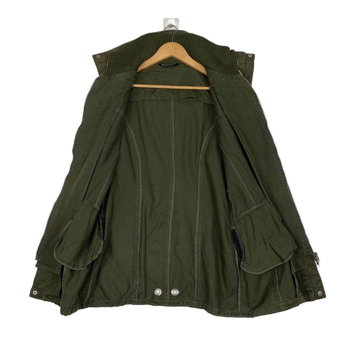 Japanese Brand H.C.M.II Rare Design Jacket High Collar Parka #0940-C42 Size L / US 10 / IT 46 - 11 Thumbnail