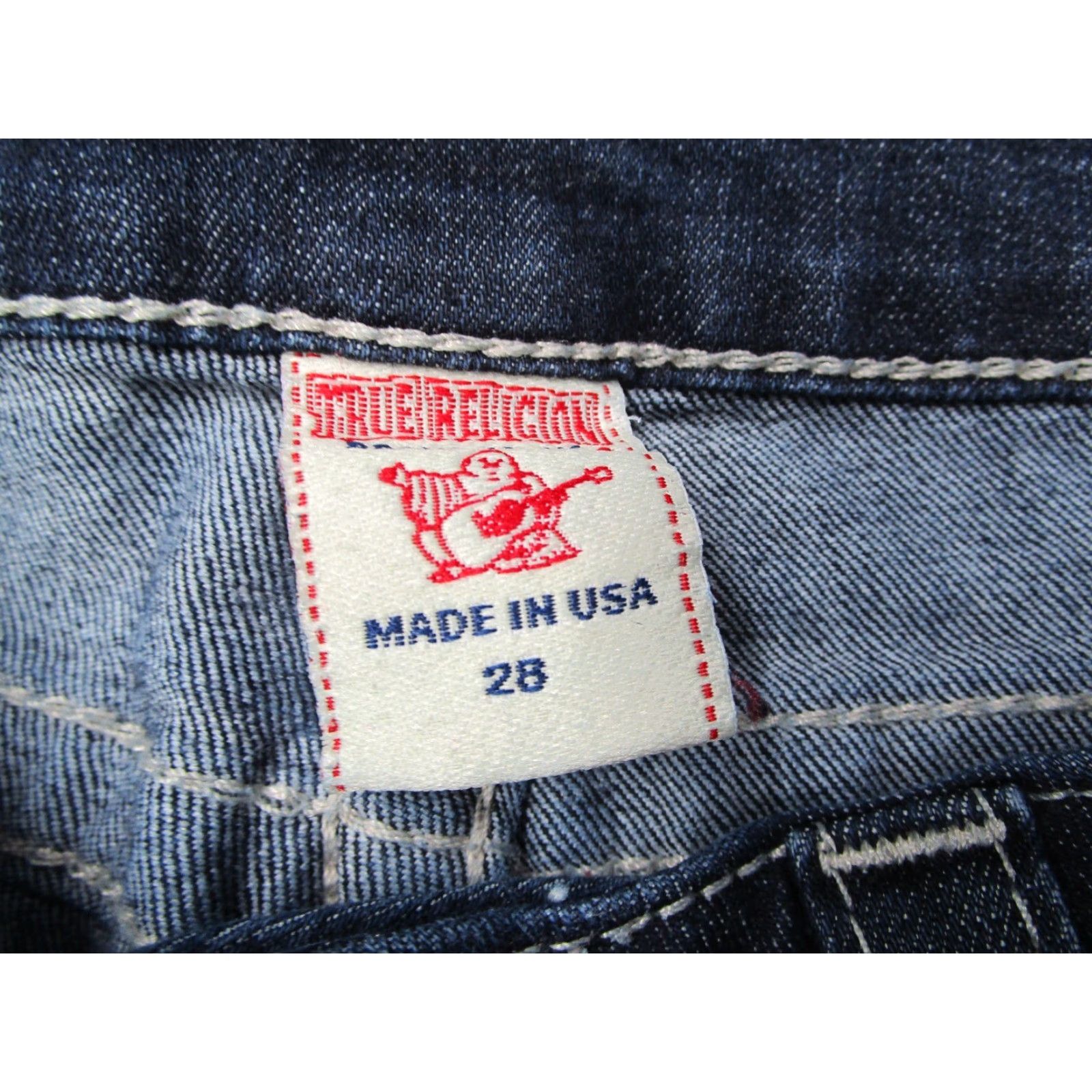 True Religion True Religion Jeans Womens 28 Blue Skinny Low Rise Denim Made in USA 30x32 Womens Size 28" / US 6 / IT 42 - 3 Thumbnail