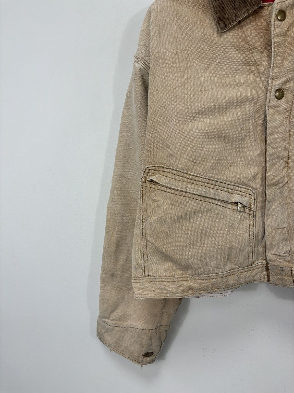 Carhartt Vintage 90s Carhartt Y2K Workwear Hype Boxy Cropped Jacket Size US L / EU 52-54 / 3 - 4 Thumbnail