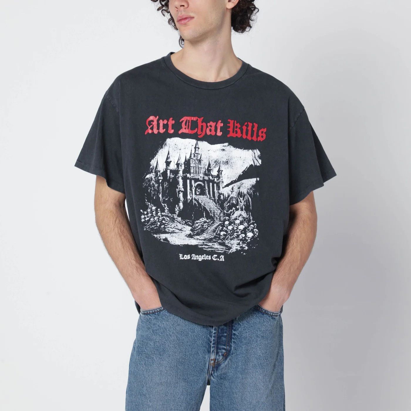 Gallery Dept. o1d2blof0426 Cotton T-Shirt in Black Size US XXL / EU 58 / 5 - 1 Thumbnail