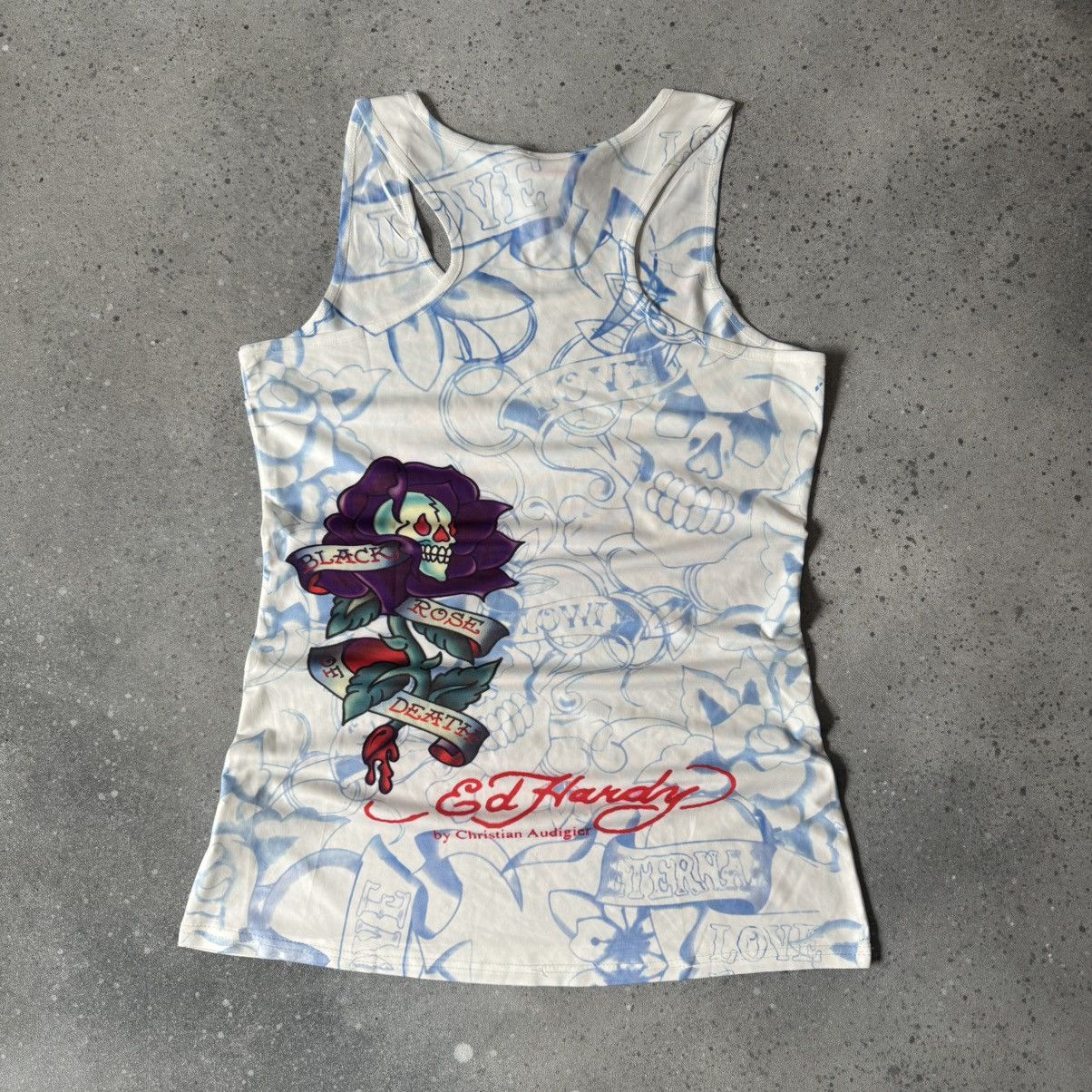 Ed Hardy Ed Hardy Y2K Vintage Amazing Tank Top Size L / US 10 / IT 46 - 5 Thumbnail