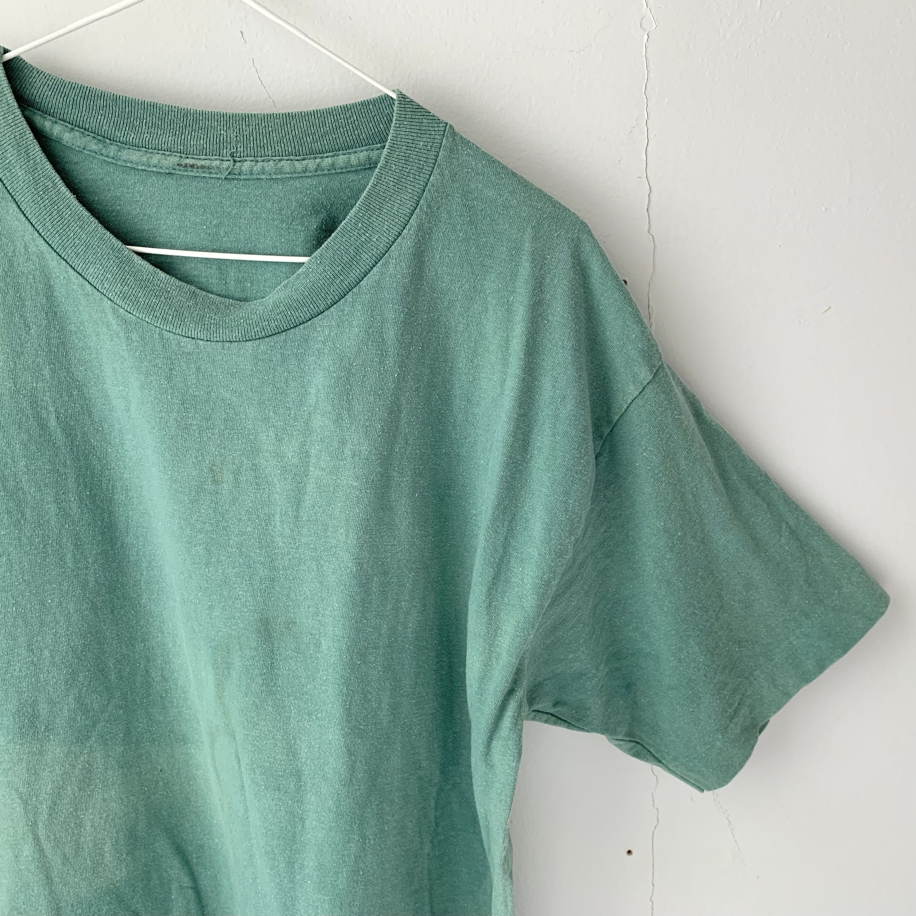 Other vintage sunfaded work blue-green cotton t-shirt Size US M / EU 48-50 / 2 - 4 Thumbnail