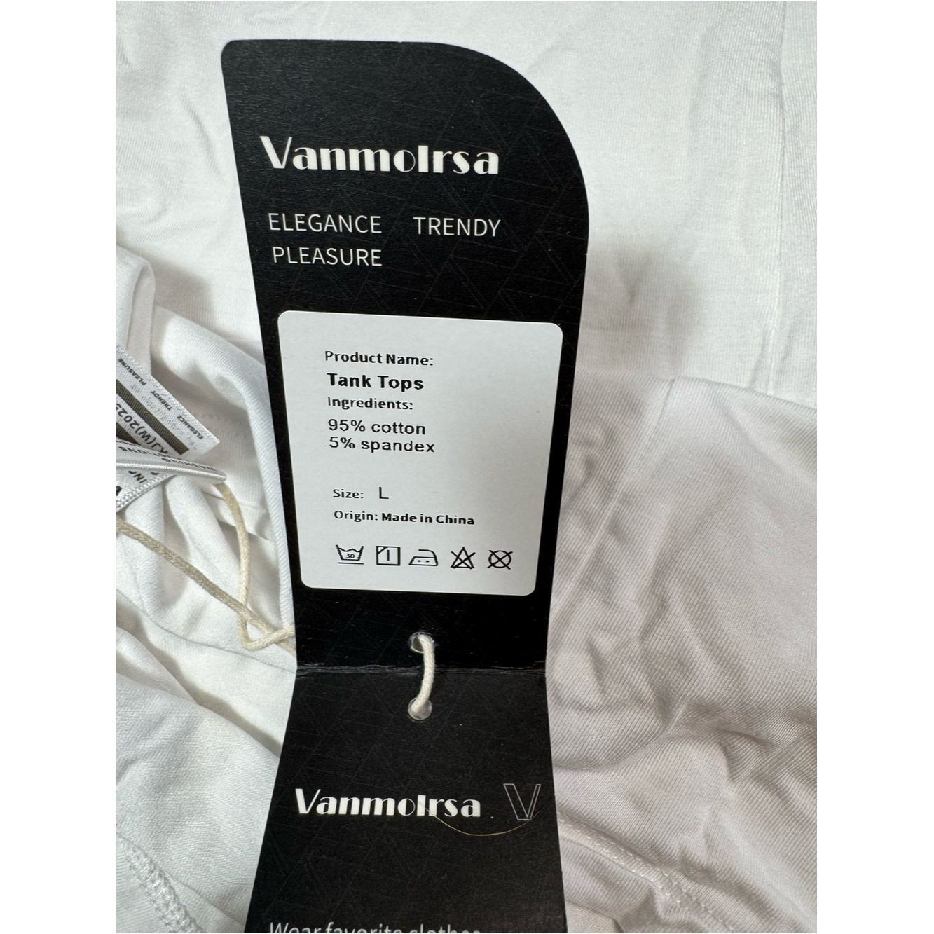 Other NWT New Vanmolrsa Sleeveless Yoga Open Back Workout White T Size L / US 10 / IT 46 - 8 Thumbnail