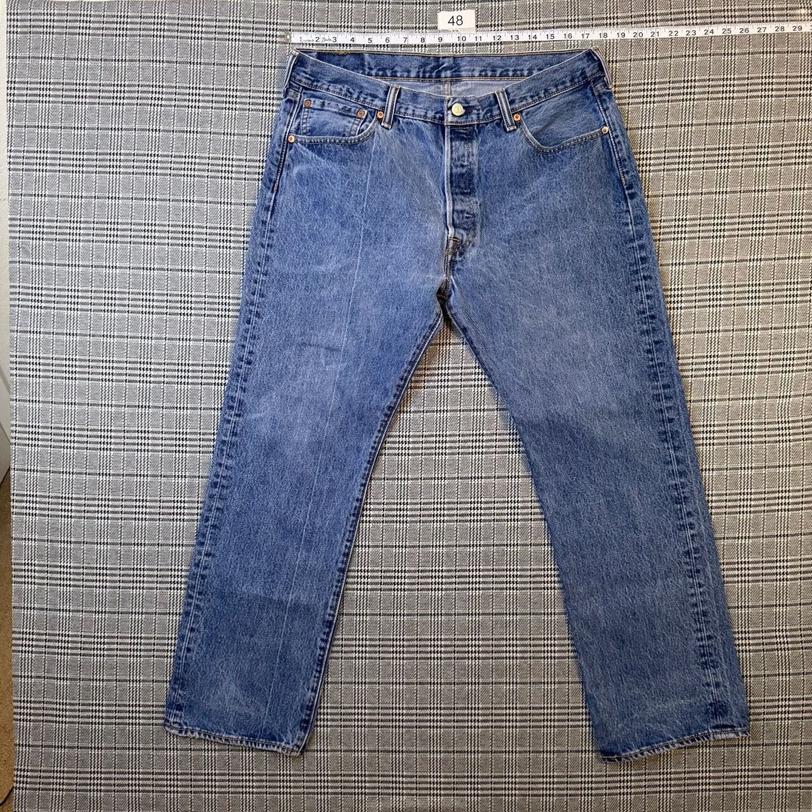 Levi's Levi's 501 Men's Jeans Blue Denim Classic Straight Fit 36x30 Size US 36 / EU 52 - 3 Thumbnail