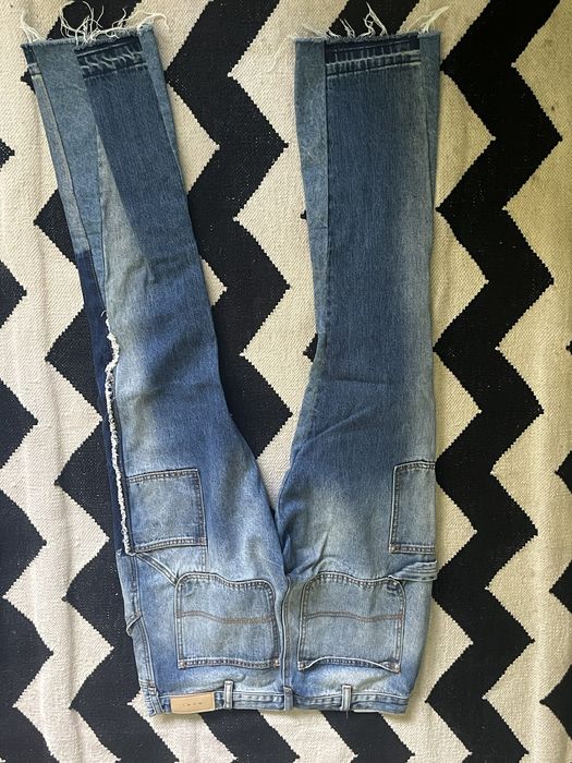 MNML Blue mnml flared jeans | Grailed