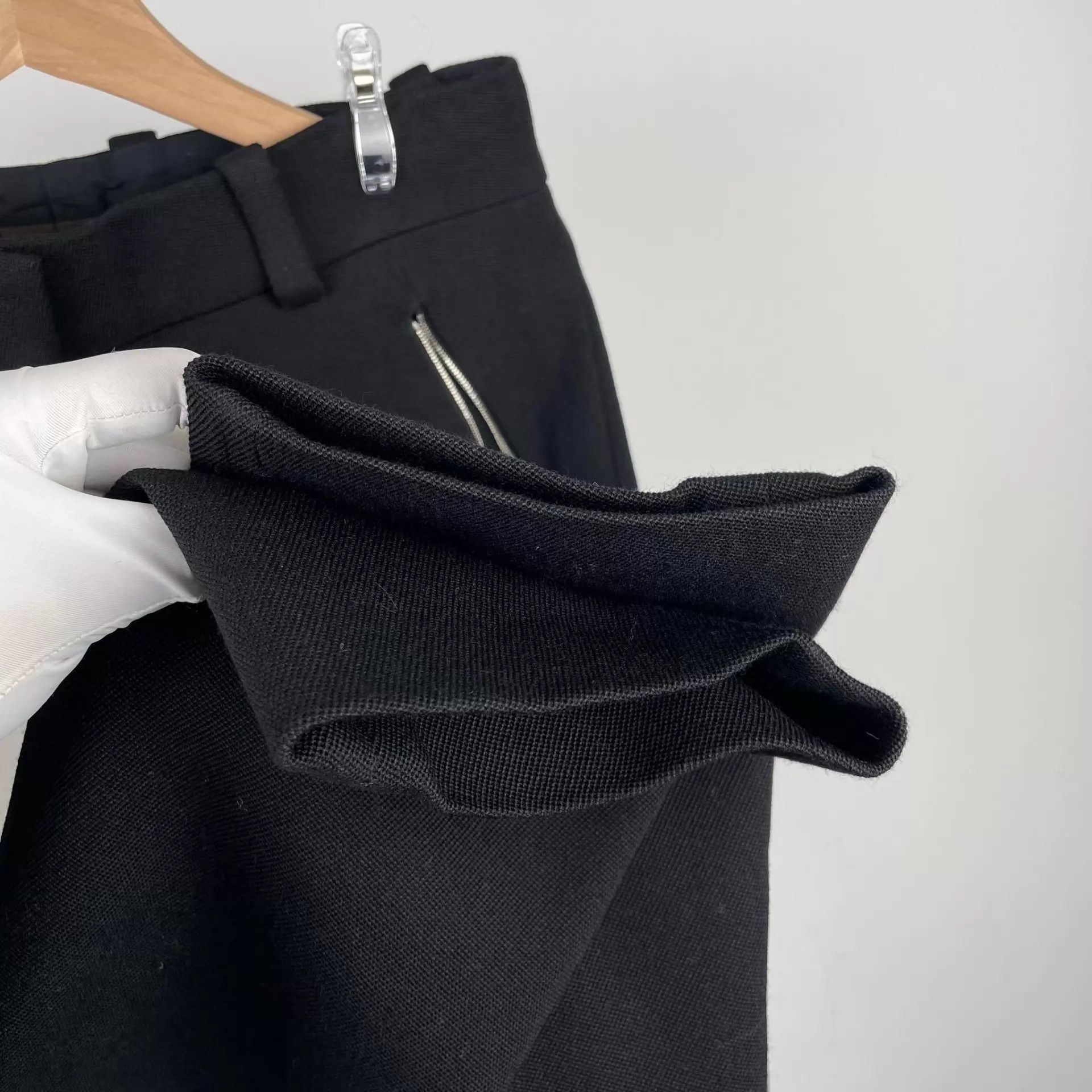 Louis Vuitton LV Cotton Black Dress Trousers Size 36 Size US 36 / EU 52 - 7 Thumbnail