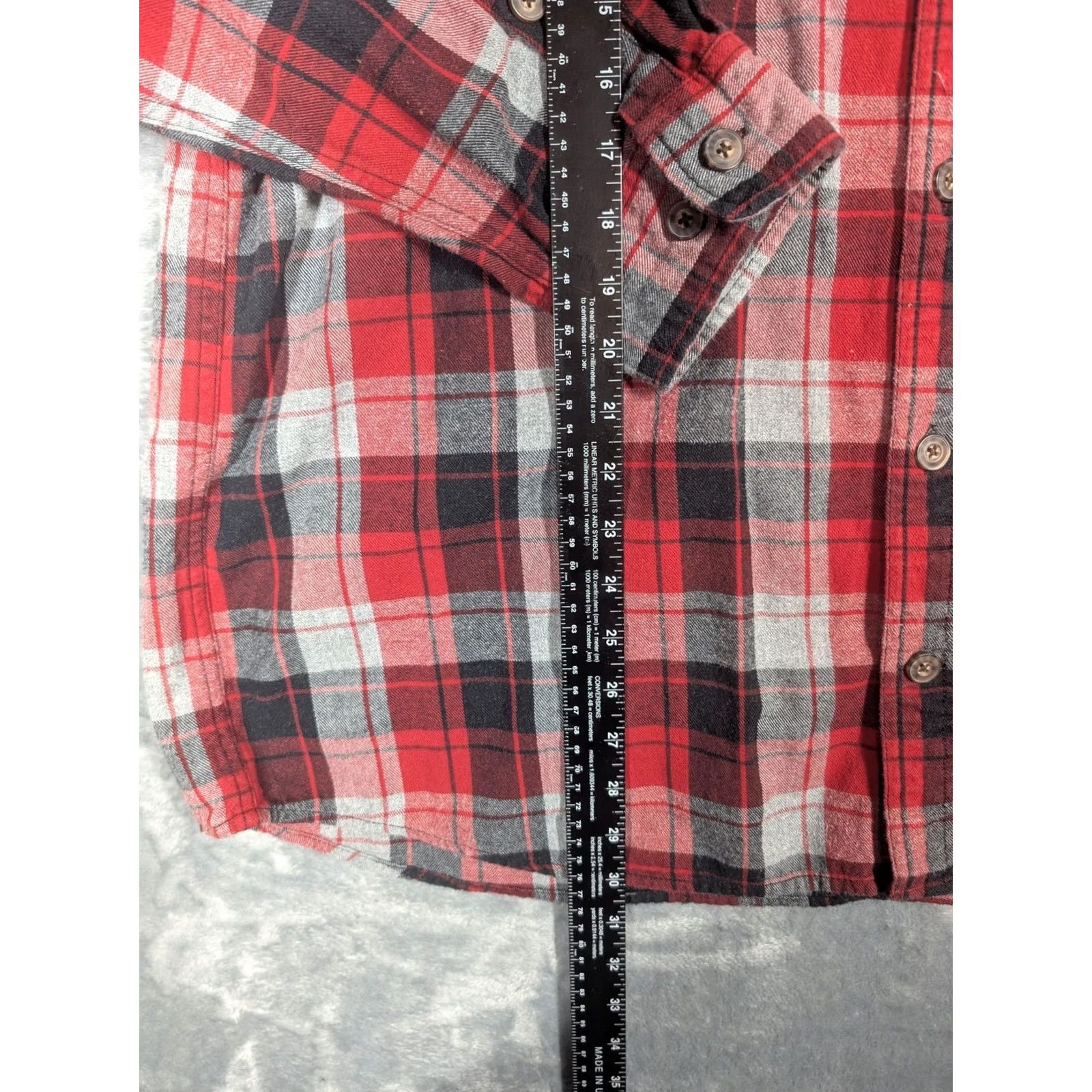 Duluth Trading Company Duluth Trading Co Shirt Mens XL Red Plaid Flannel Long Sleeve Button Up Casual Size US XL / EU 56 / 4 - 2 Thumbnail