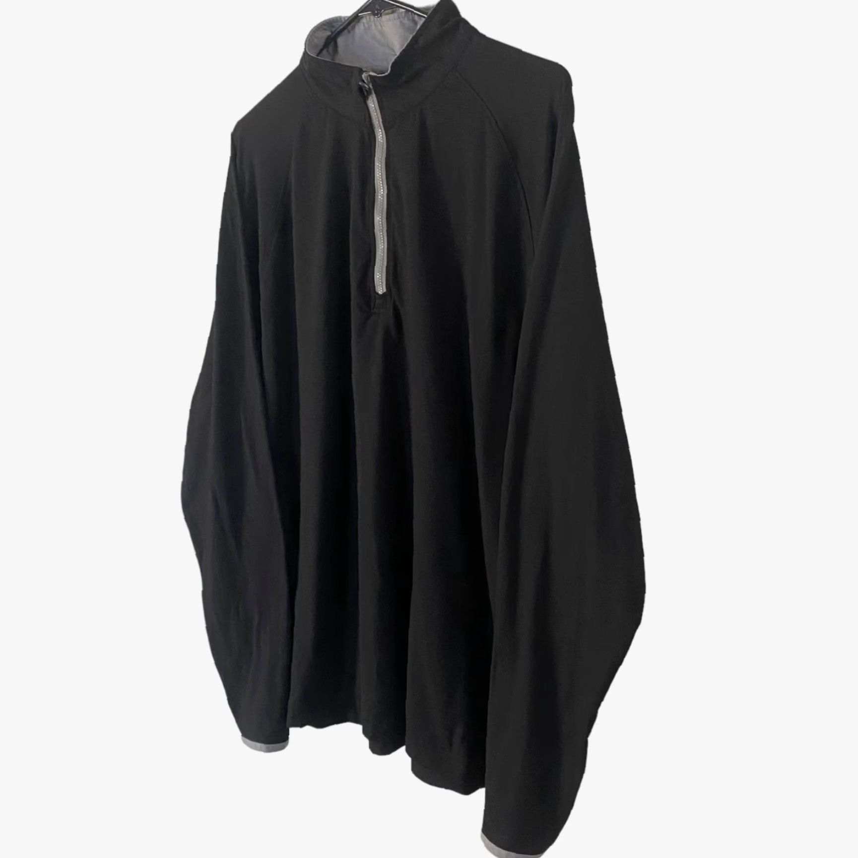 Vintage Cloudveil Athletic Quarter-Zip Sweatshirt Black Men's Large Mock Neck Pullover Size US L / EU 52-54 / 3 - 2 Thumbnail