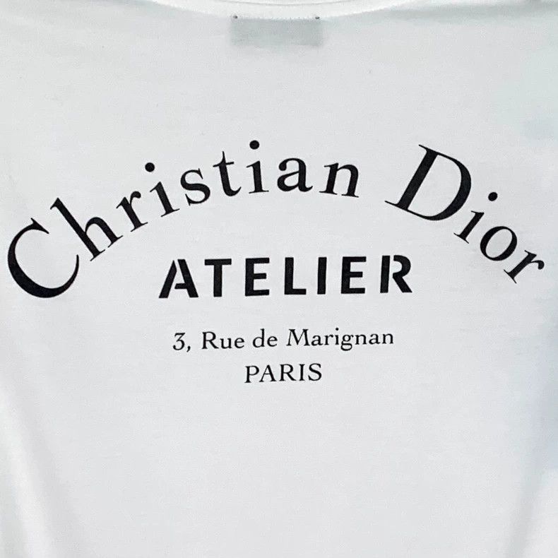 Dior Dior White logo letter print cotton round-neck short-sleev Size US XS / EU 42 / 0 - 4 Thumbnail