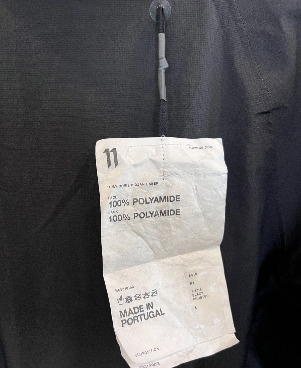 11 By Boris Bidjan Saberi 11ByBBS Mid-Length Nylon Bonded-Seam Kangaroo Pocket Jacket Size US L / EU 52-54 / 3 - 8 Thumbnail