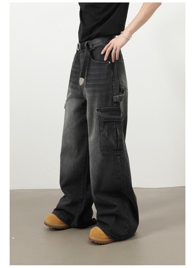 Jean American washed vintage workwear casual straight jeans Size US 32 / EU 48 - 3 Thumbnail