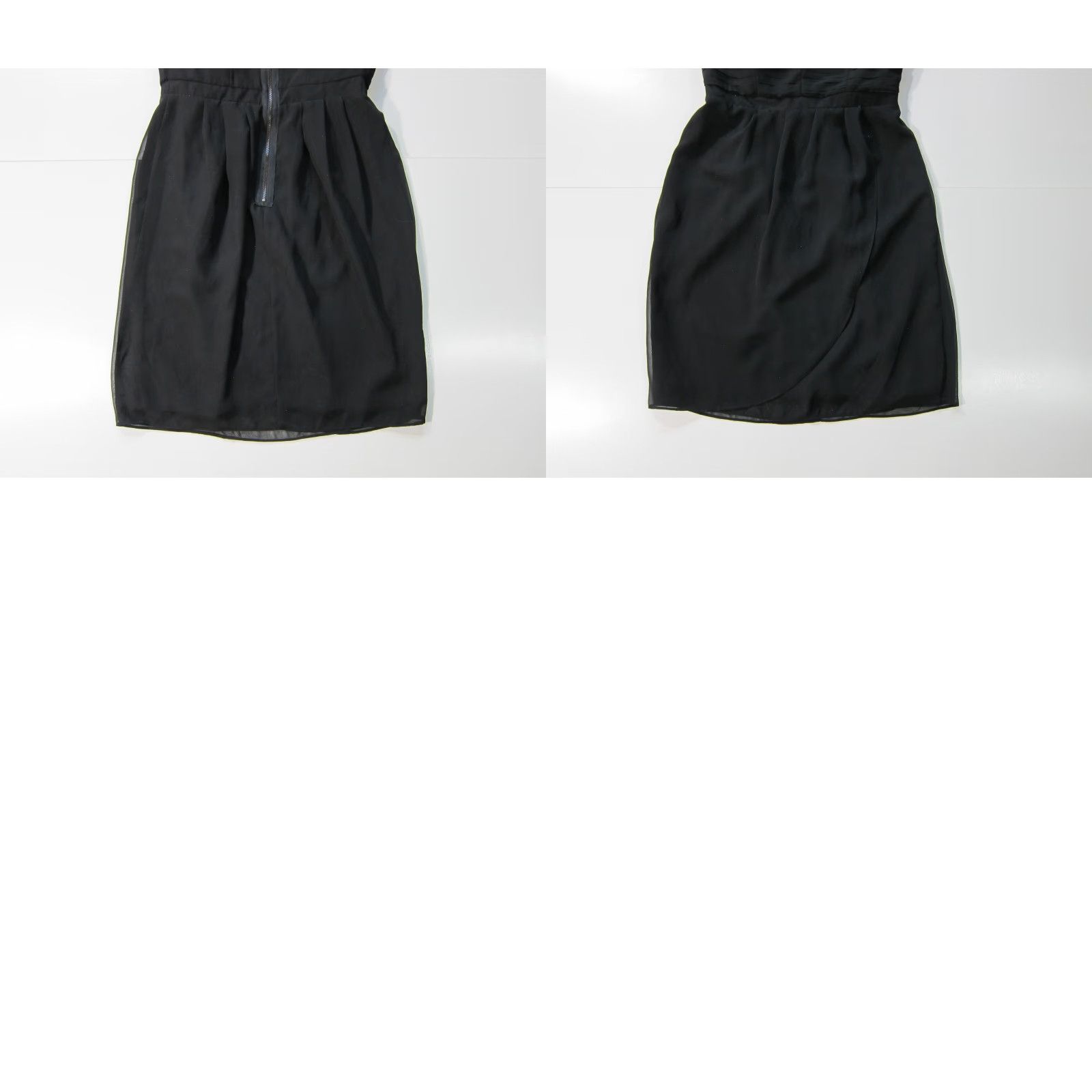 Vintage NWT Lauren Conrad Black Silky Sleeveless Sweatheart Drop Waist Sheath Dress 2/S Size XS / US 0-2 / IT 36-38 - 8 Thumbnail