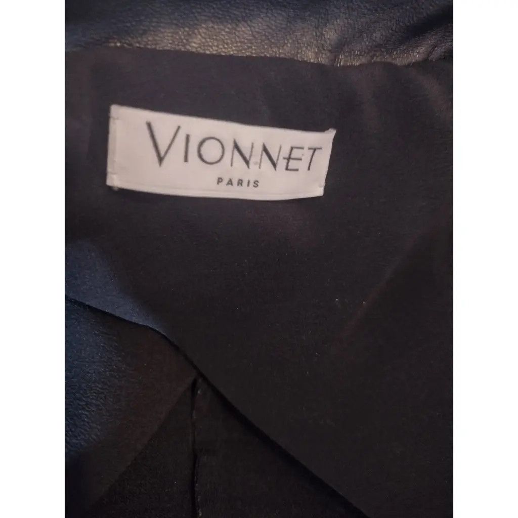 Other ARCHIVAL Vionnet Paris Structured Leather Jacket Peplum Size S / US 4 / IT 40 - 11 Thumbnail