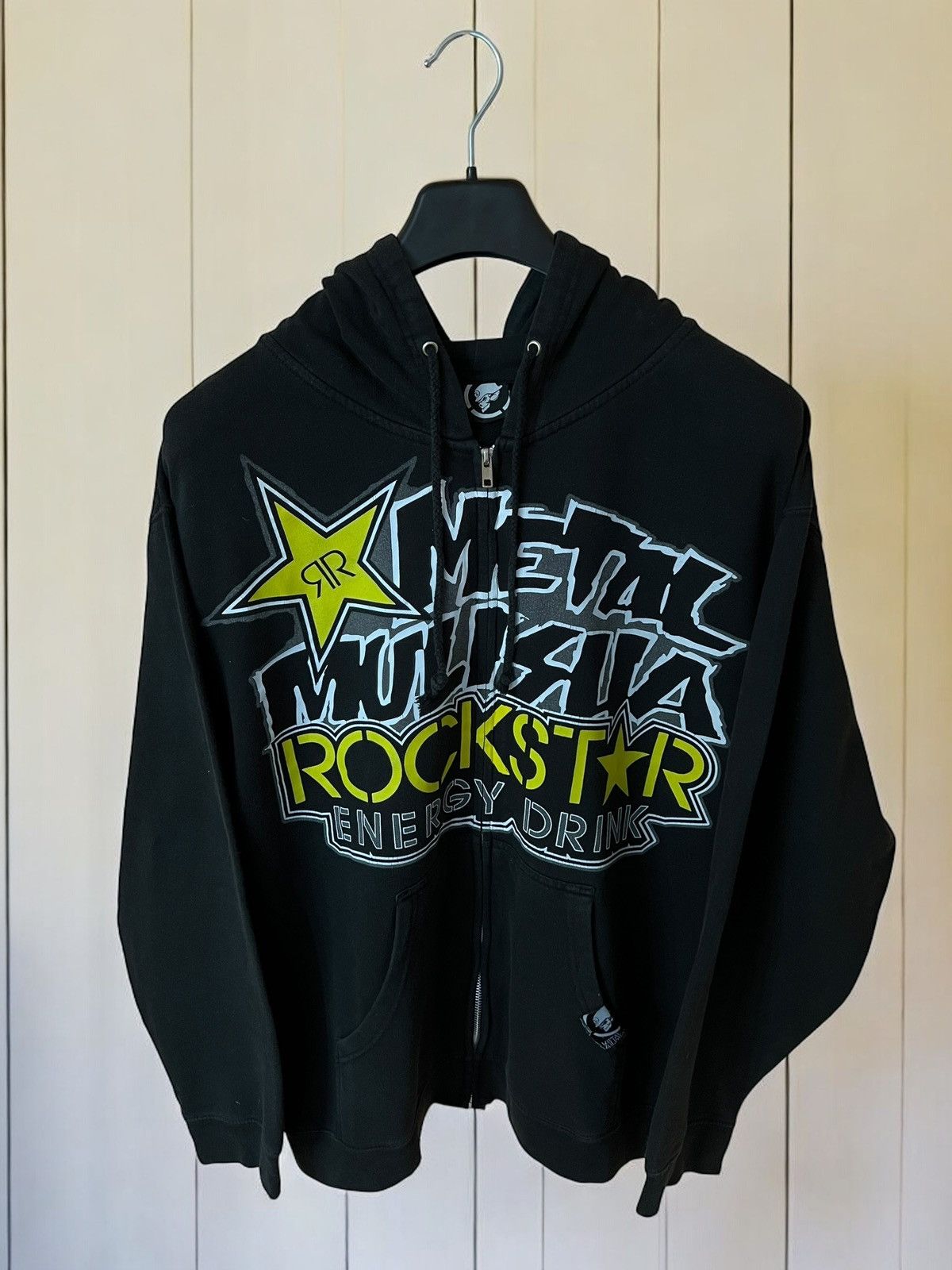 Band Tees × Metal Mulisha × Vintage METAL MULISHA ROCKSTAR ENERGY TOUR HOODIE VINTAGE 00s band Size US L / EU 52-54 / 3 - 4 Thumbnail