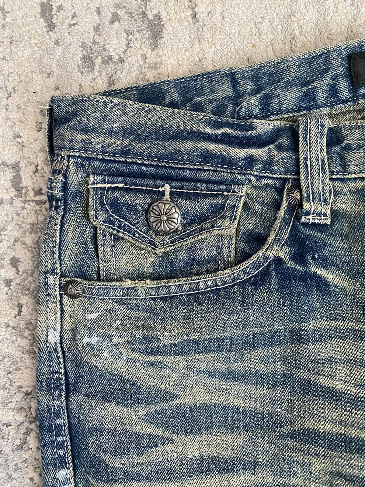 JACKROSE Jack Rose Luv Maison - Painter Flared Low Waist Jeans Size US 29 - 4 Thumbnail