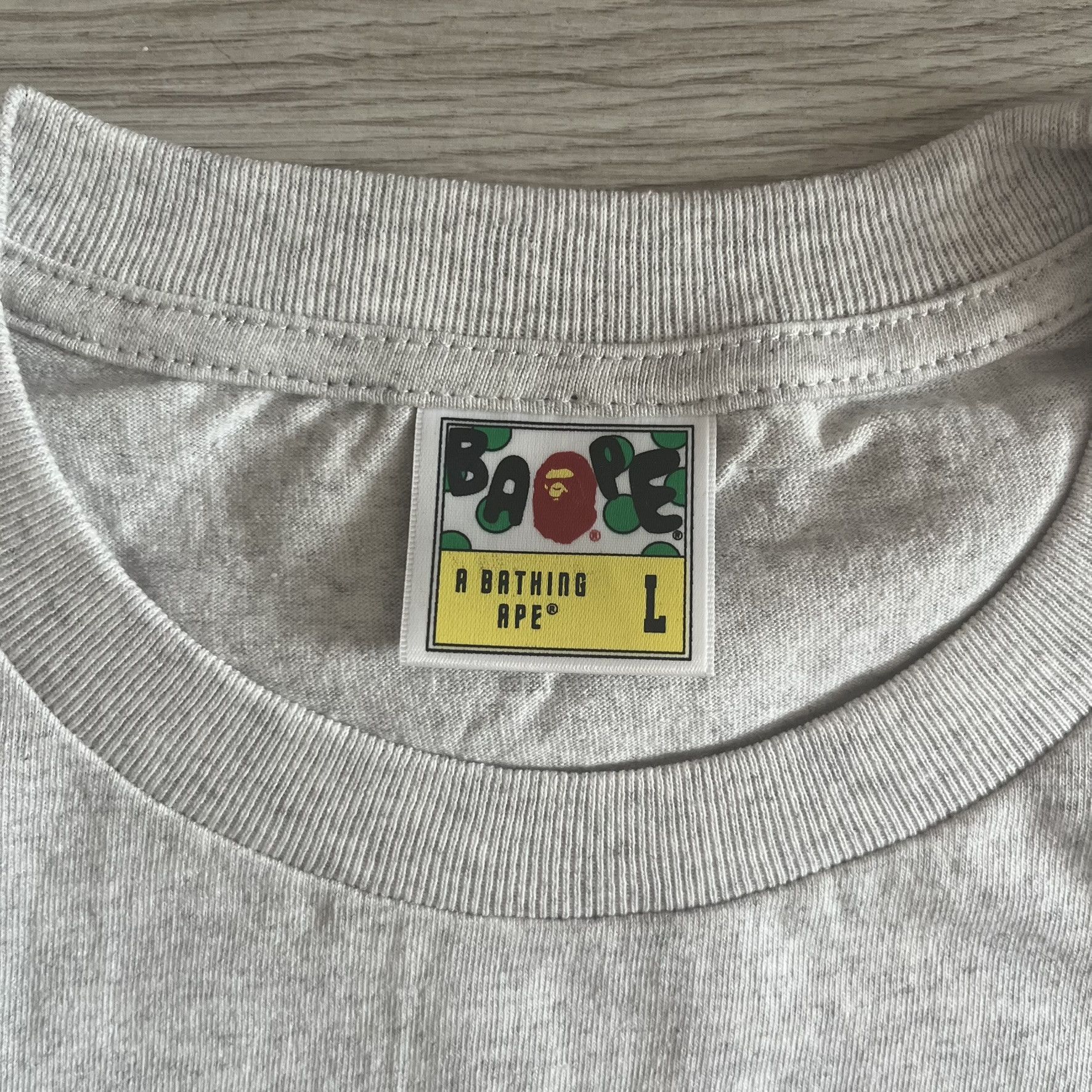 Bape Bape Classic Big Ape Head Gray Tee Large Size US L / EU 52-54 / 3 - 8 Thumbnail