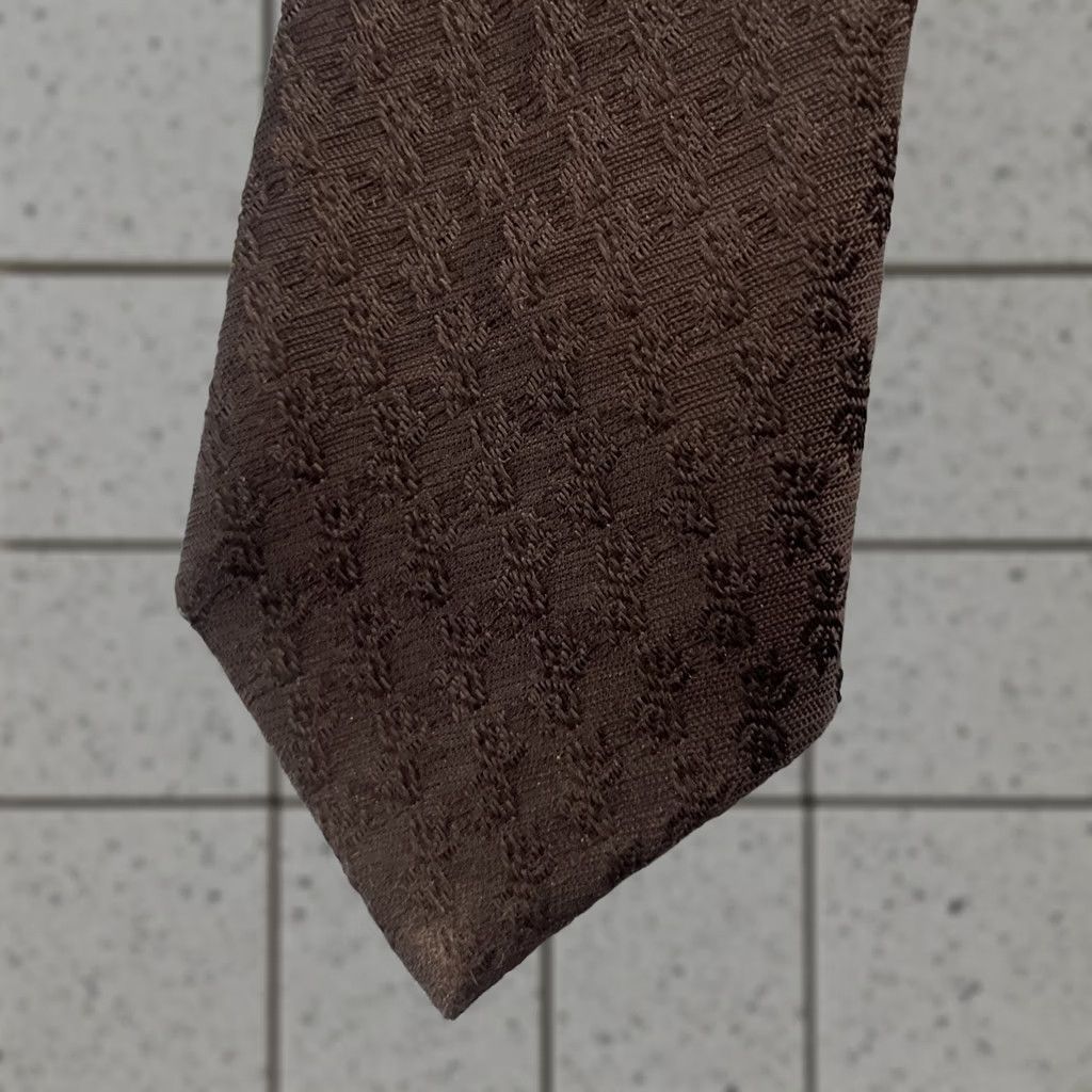MCM VINTAGE Necktie 50s 60s Donegal Dacron 2" Tie Black Textured Geometry Slim MCM 2x56 Capsule Necktie Size ONE SIZE - 1 Thumbnail