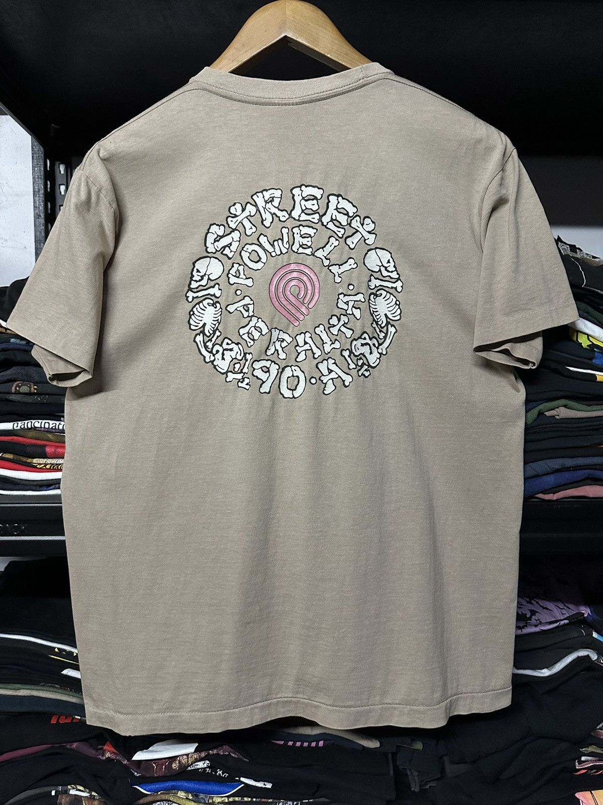 Powell Peralta × Vintage Vintage 90s Powell Peralta Bones Skeleton Single Stitch Tee Size US L / EU 52-54 / 3 - 1 Thumbnail