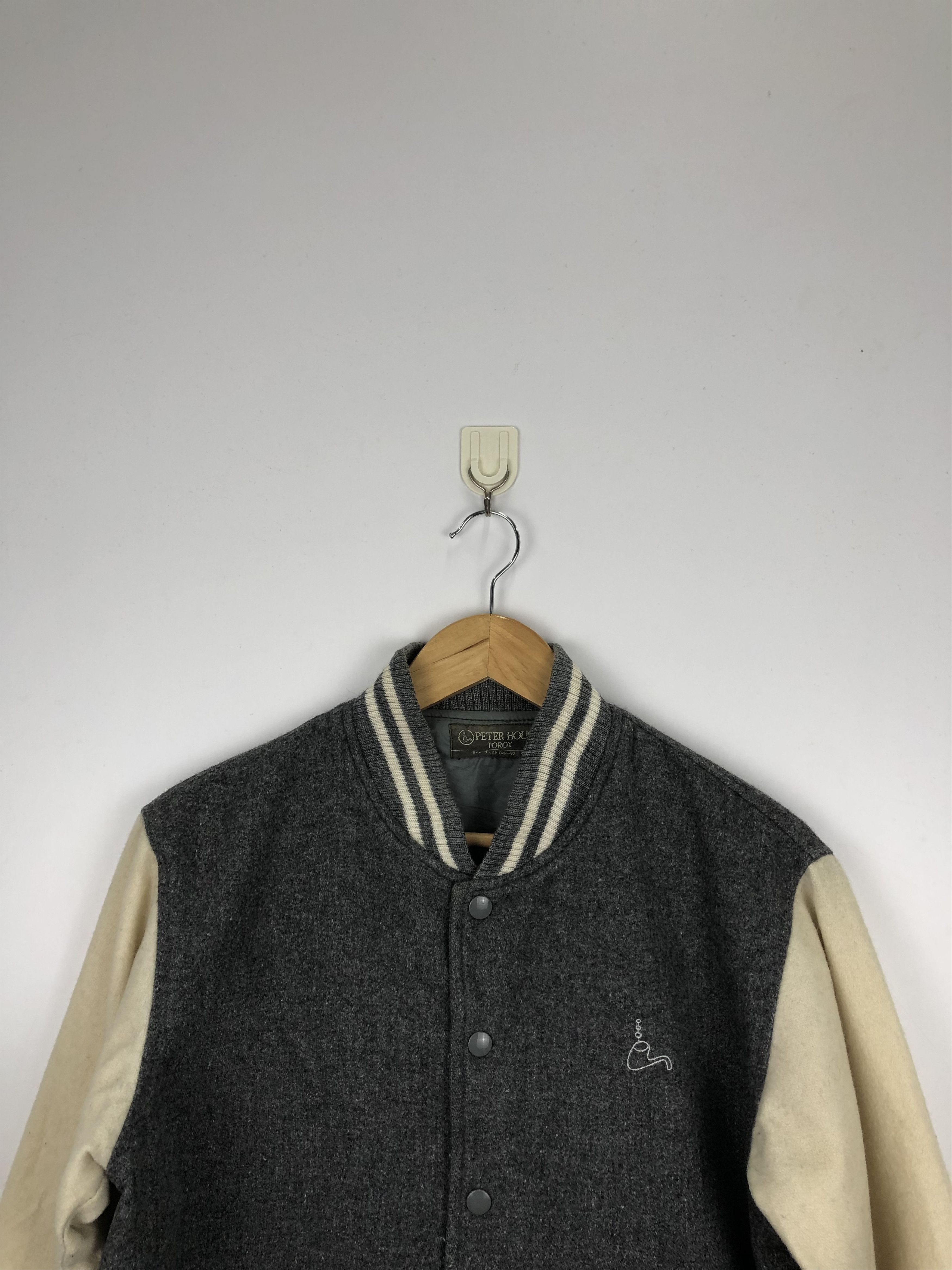 Japanese Brand Vintage 80s Troy Bros Wool Varsity Jacket V0441 Size US M / EU 48-50 / 2 - 2 Thumbnail