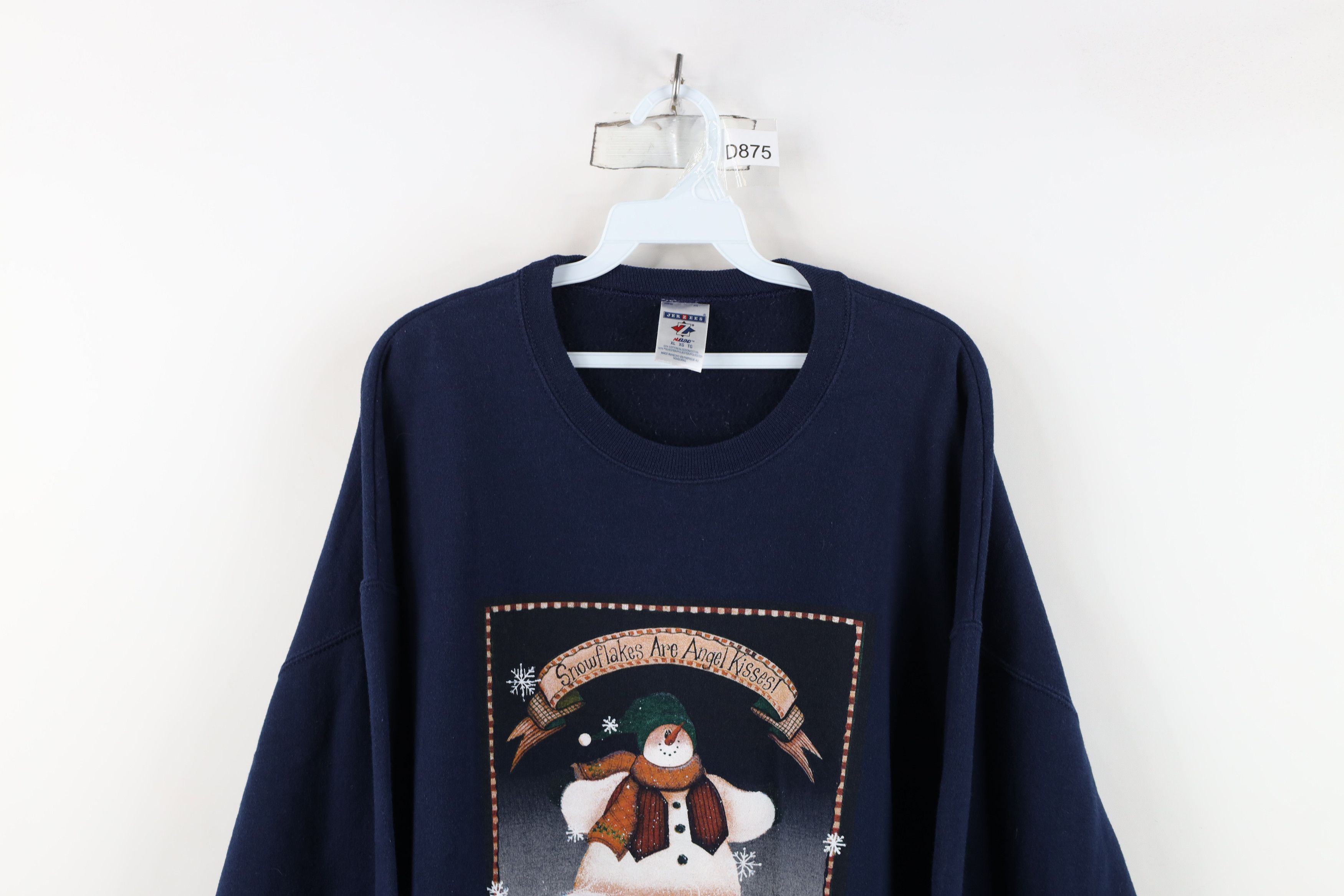 Vintage Vintage 90s Streetwear Christmas Snowman Crewneck Sweatshirt Size XL / US 12-14 / IT 48-50 - 2 Thumbnail