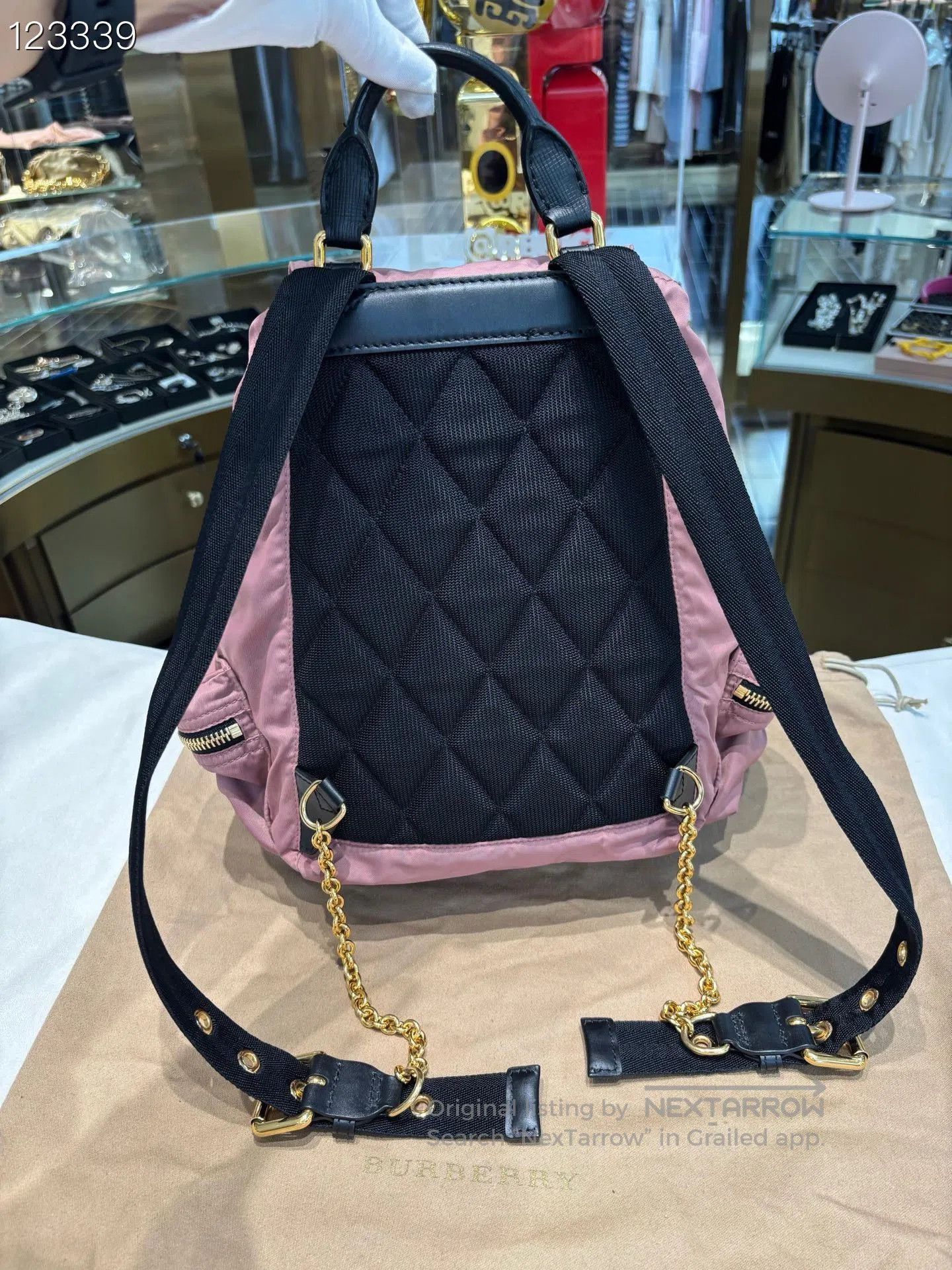 Burberry Burberry Small Pink Nylon Backpack. Size ONE SIZE - 2 Thumbnail