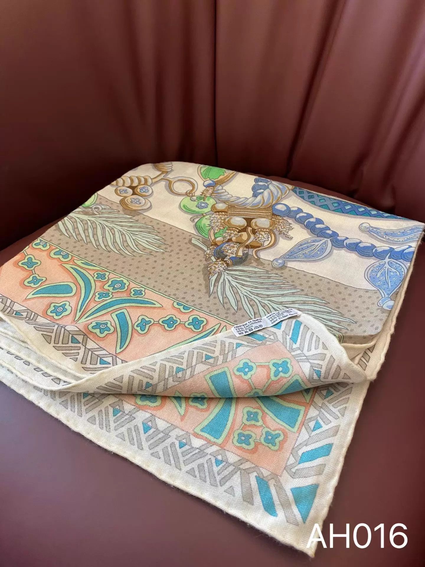 Hermes Hermes Blue-White Jewelry Scarf 140x140cm New Size ONE SIZE - 3 Thumbnail