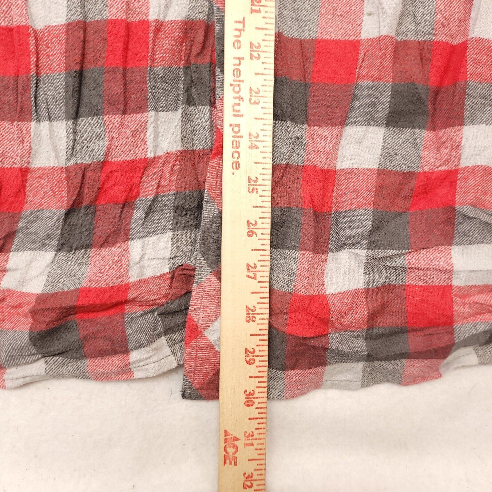 Rusty Rusty Gingham Flannel Shirt Men Size Extra Large XL Red Gray Size US XL / EU 56 / 4 - 8 Thumbnail