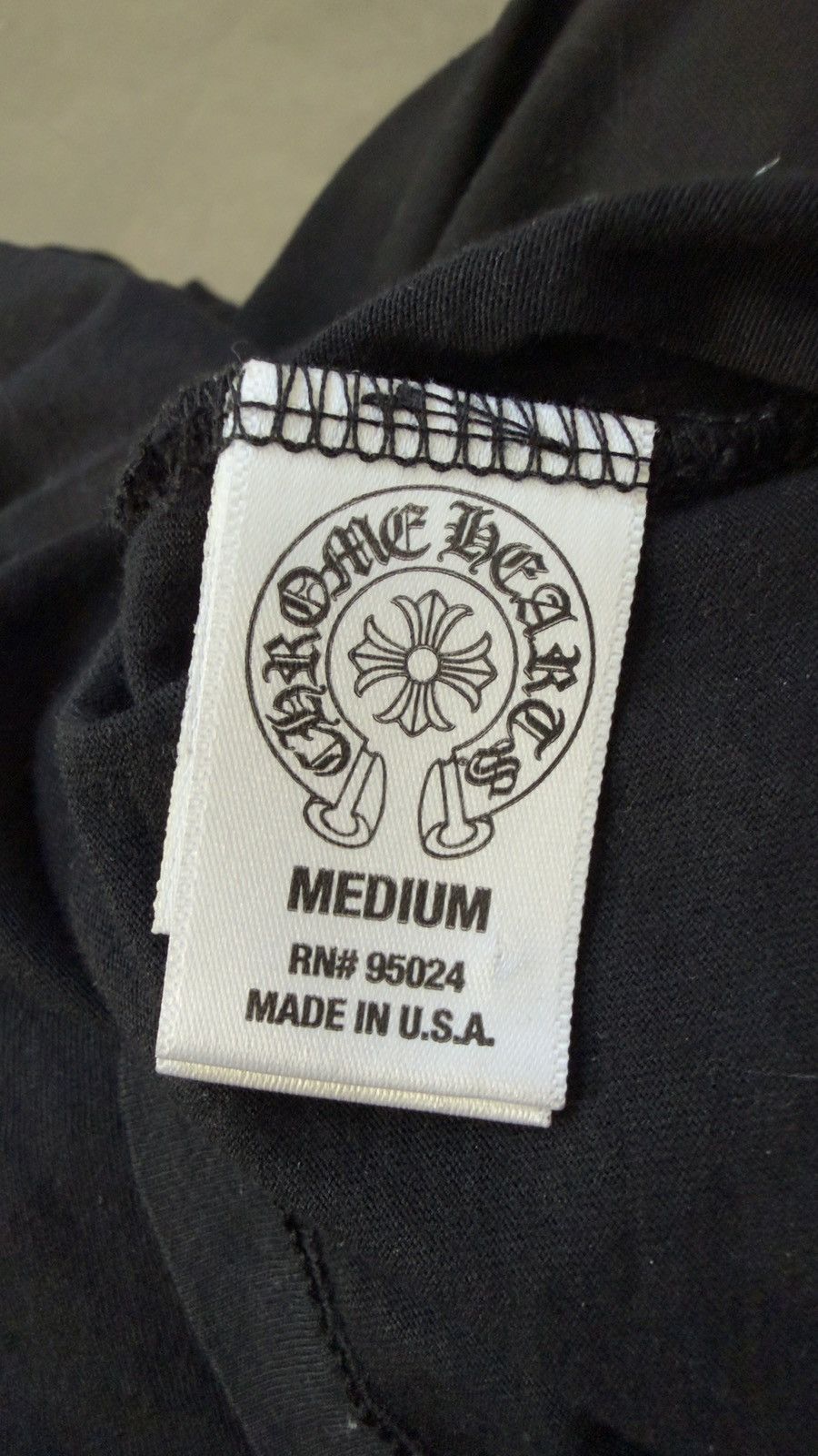 Chrome Hearts Chrome Hearts Black Leather Patch Thermal Longsleeve T-Shirt Size US M / EU 48-50 / 2 - 5 Thumbnail