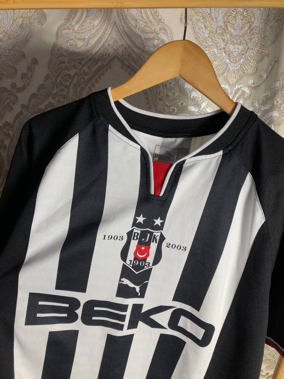Puma × Vintage VERY RARE PUMA FC BESHIKTASH TURKEY SOCCER JERSEY BLOKECORE Size US XL / EU 56 / 4 - 4 Thumbnail