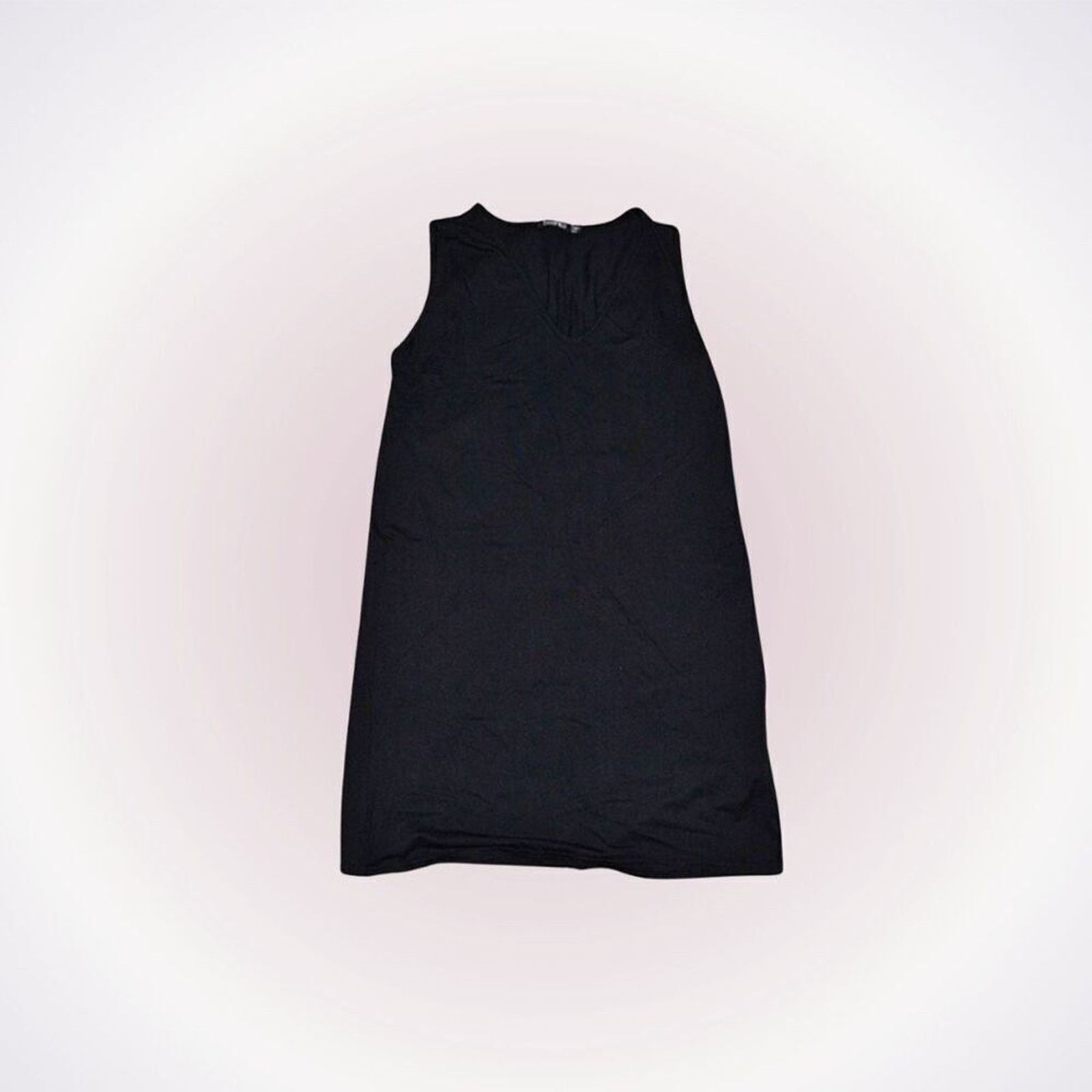 Boohoo Boohoo Black V-Neck Tank Top Swing Dress | Sz 8 Size M / US 6-8 / IT 42-44 - 1 Thumbnail