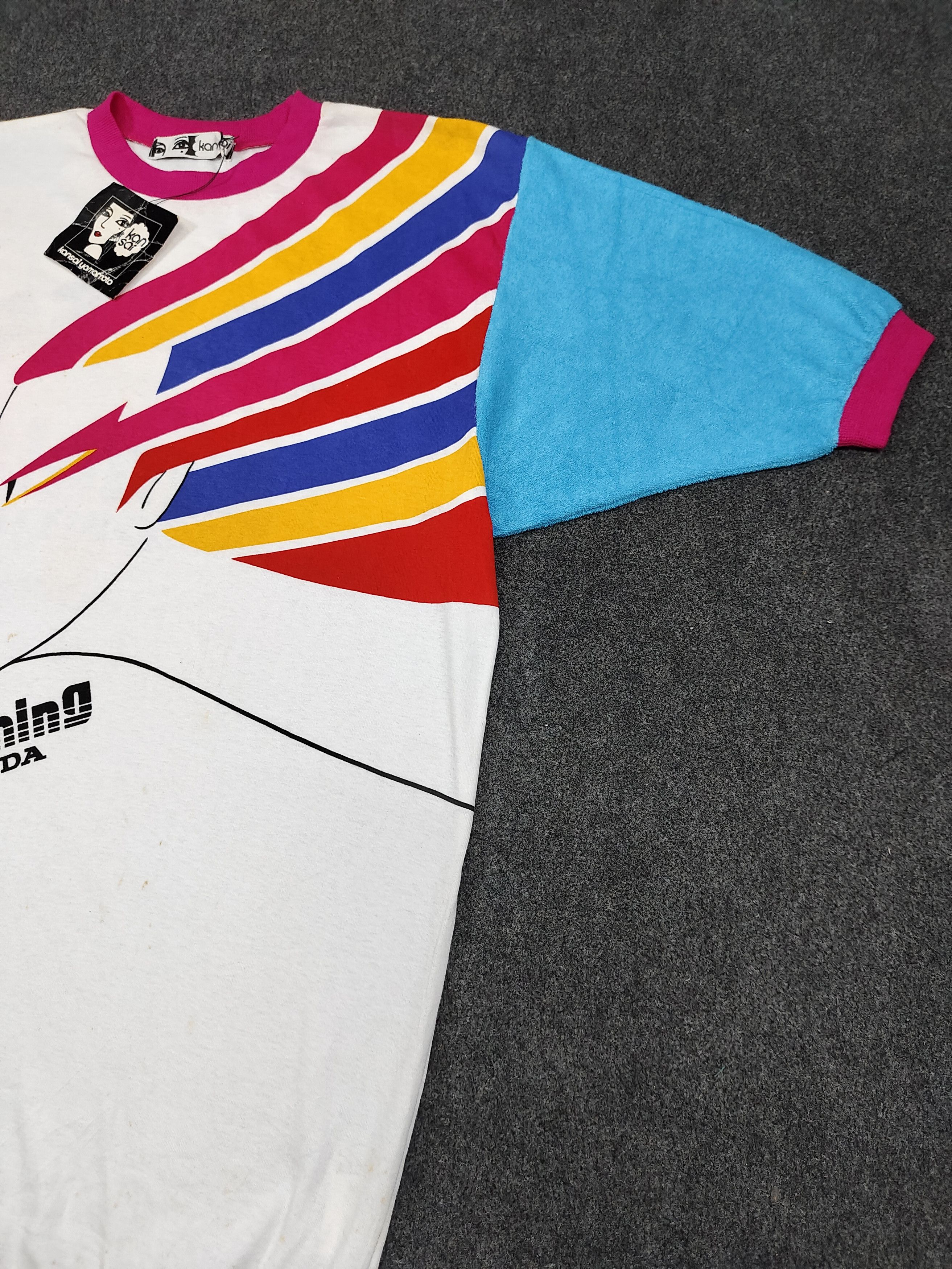 Kansai Yamamoto ARCHIVE🔥80s Kansai "Humming Honda" David Bowie Inspired Tee Size US M / EU 48-50 / 2 - 3 Thumbnail