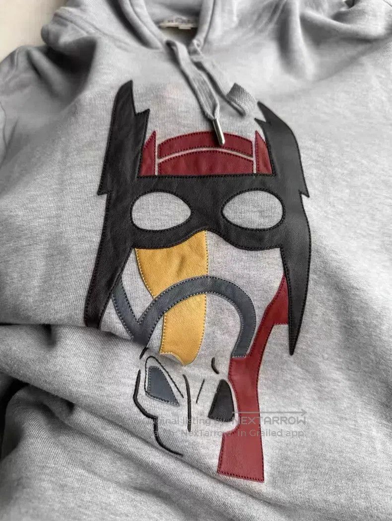 Hermes Hermes Horse head pattern hooded sweatshirt, slight discol Size XL / US 12-14 / IT 48-50 - 8 Thumbnail